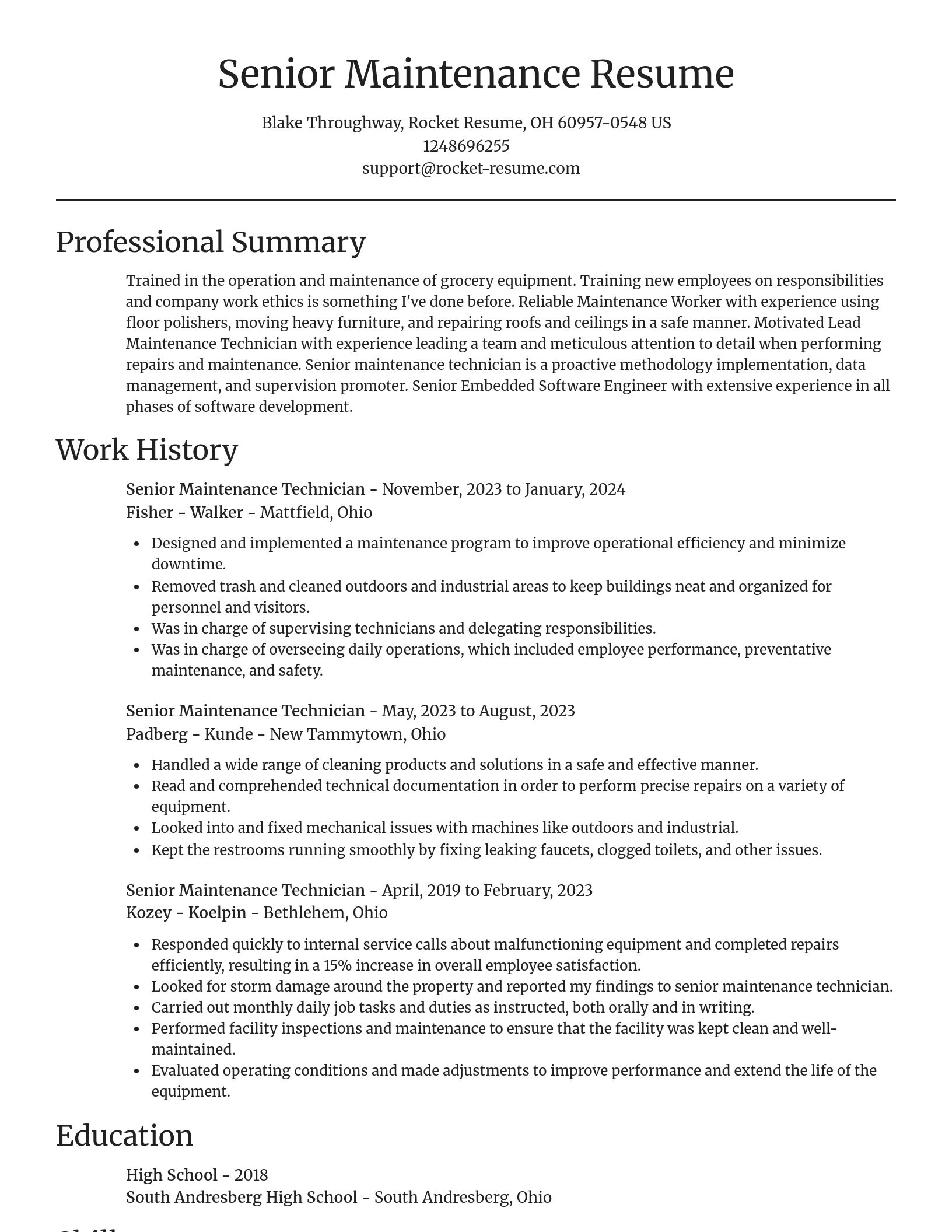 Focal Point resume template