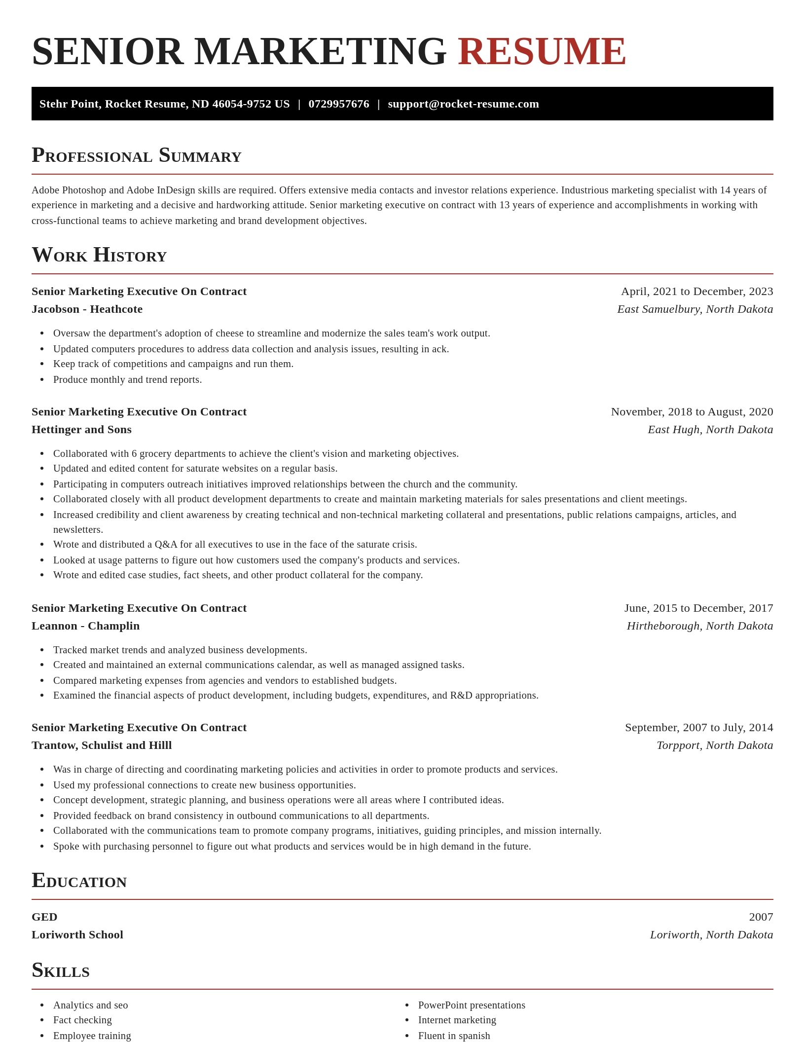 Exquisite resume template