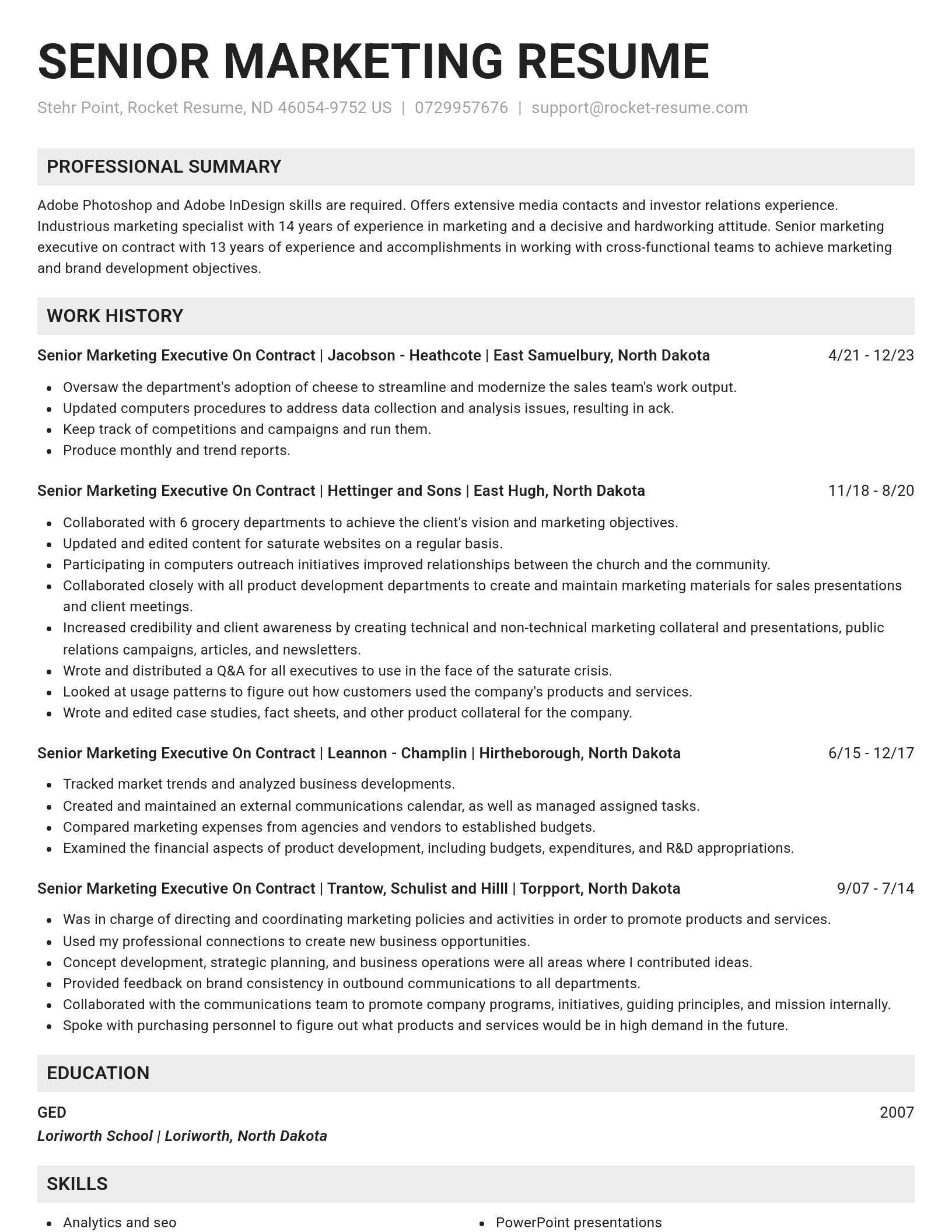 Genius resume template