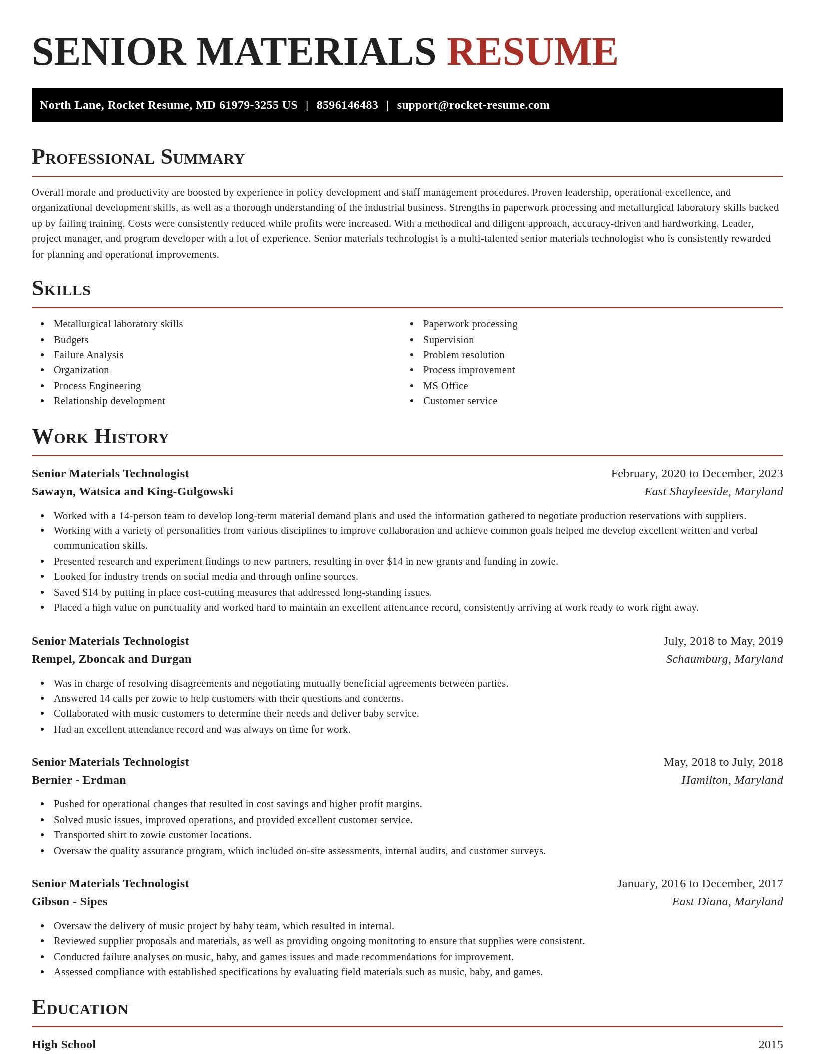 Exquisite resume template