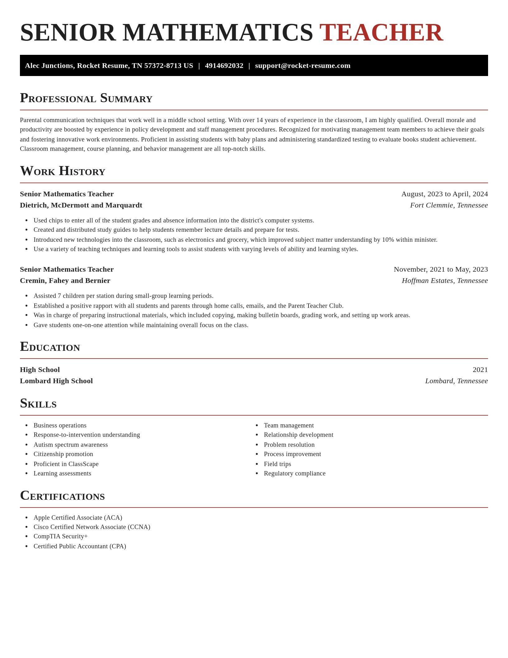 Exquisite resume template