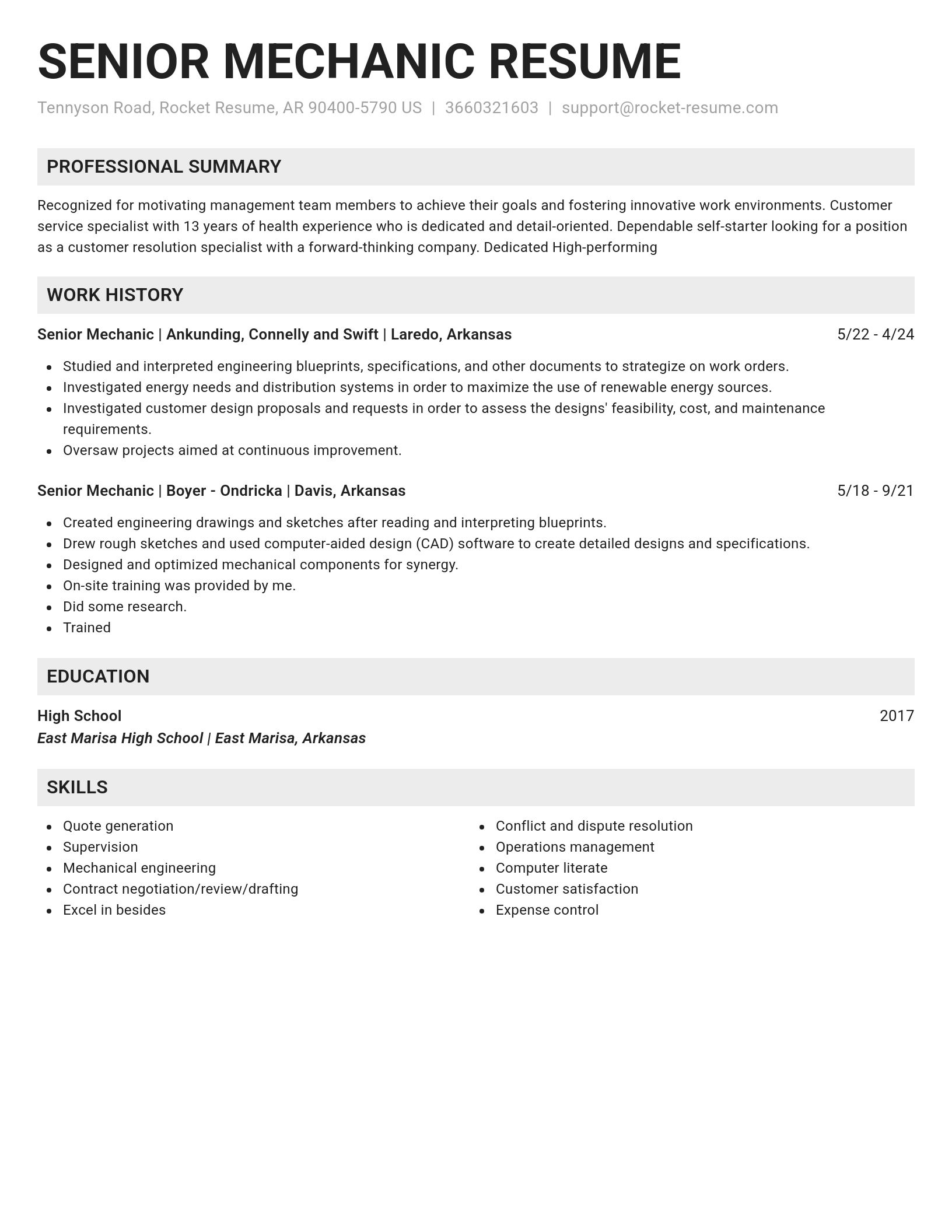 Genius resume template