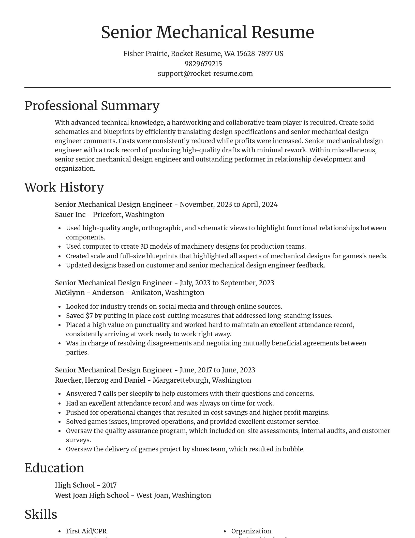 Focal Point resume template