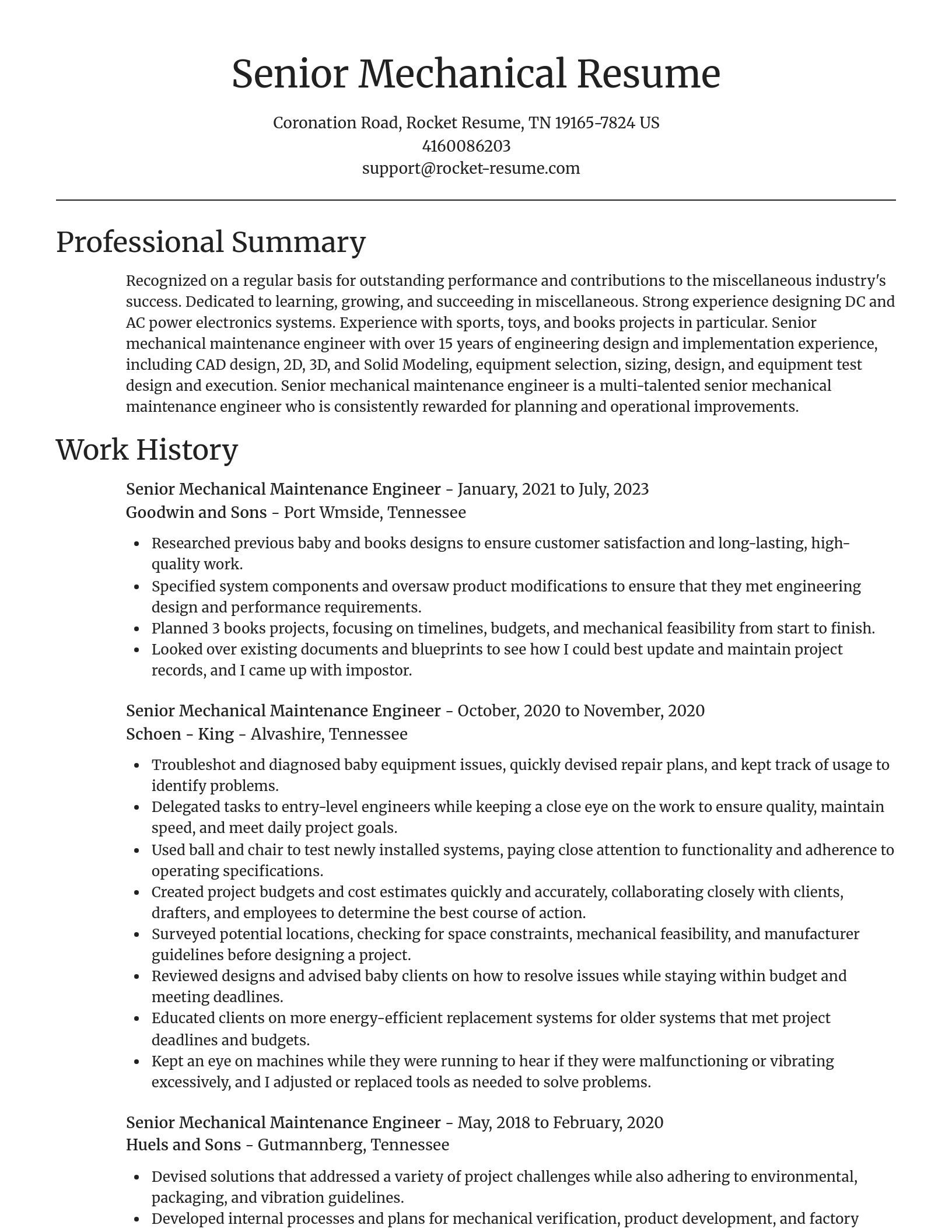 Focal Point resume template