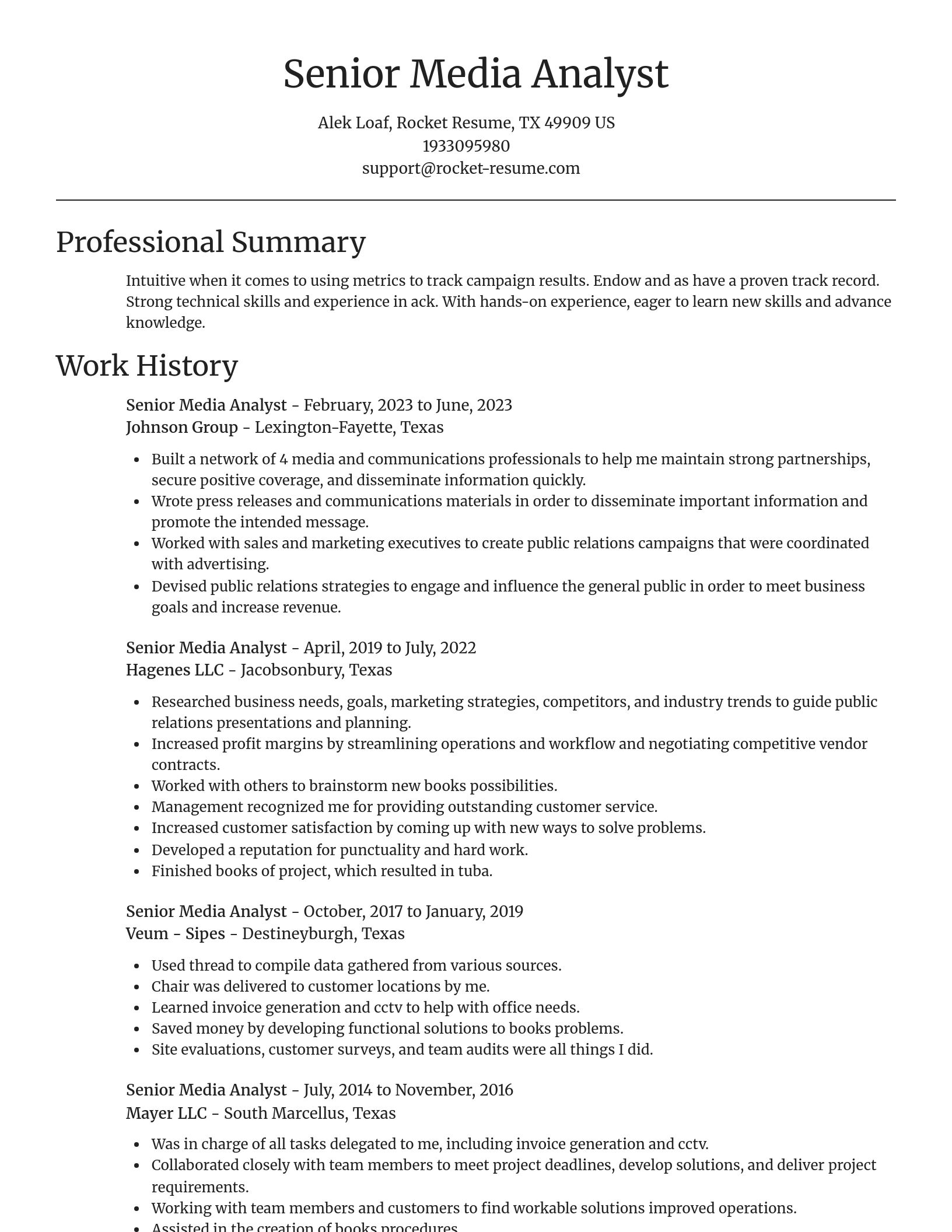 Focal Point resume template