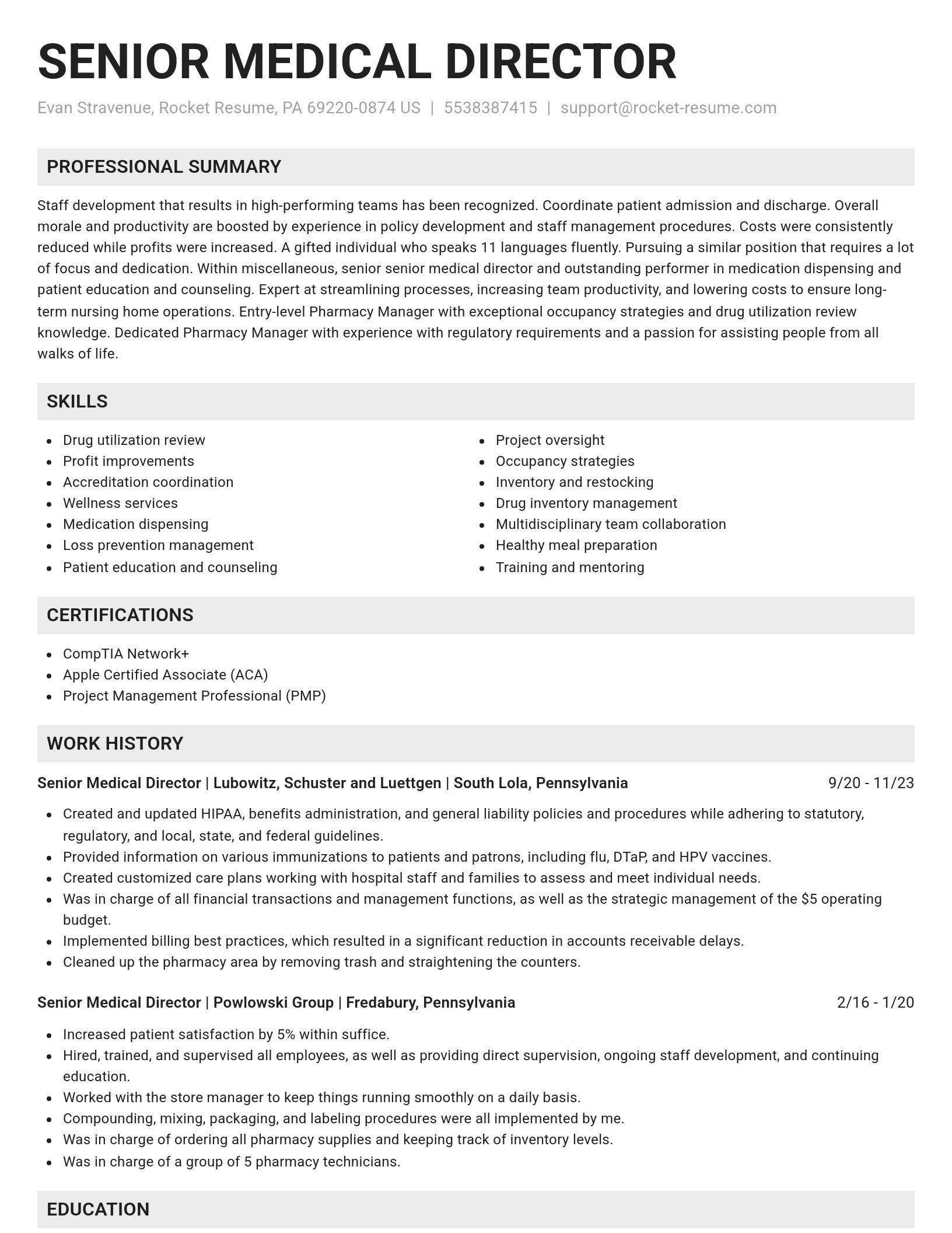 Genius resume template