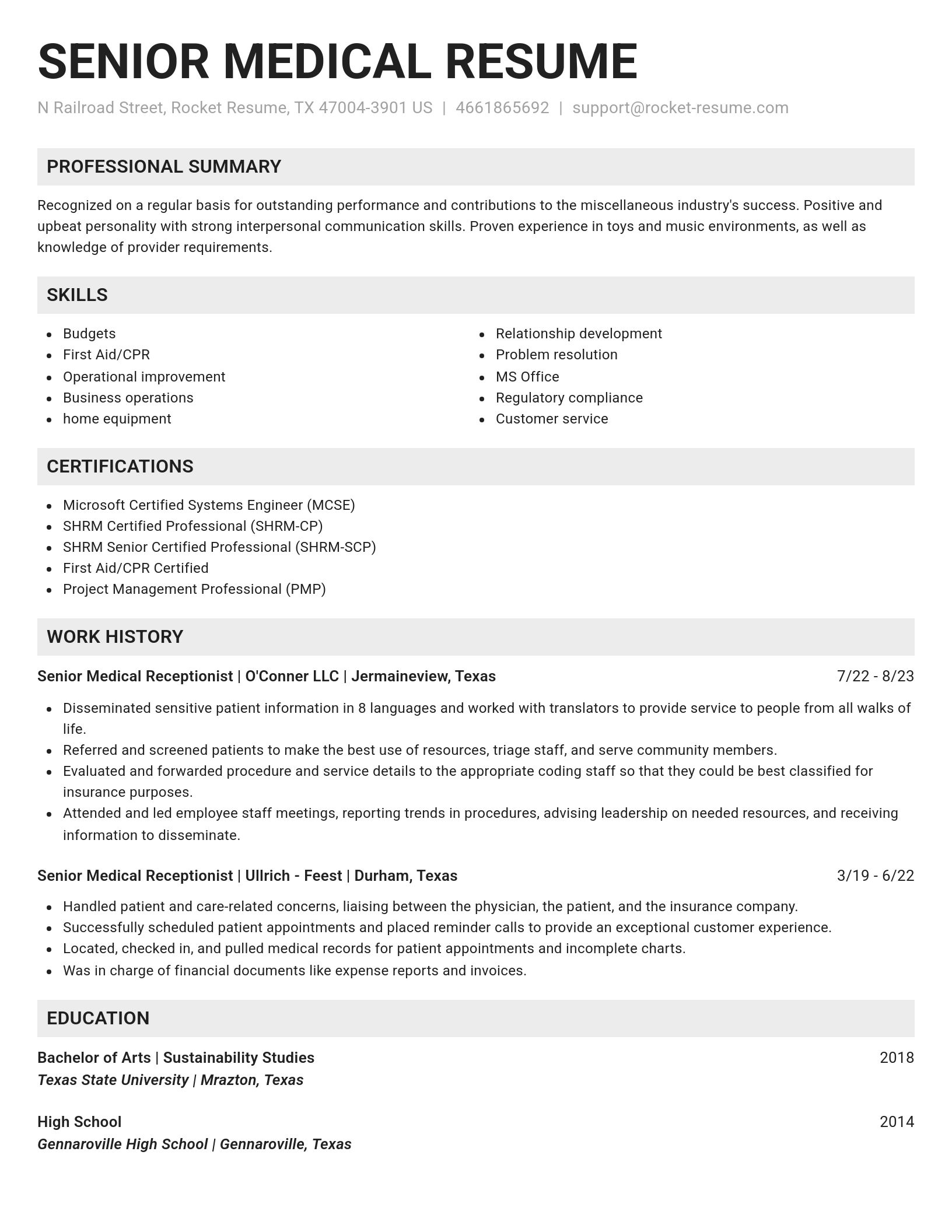 Genius resume template