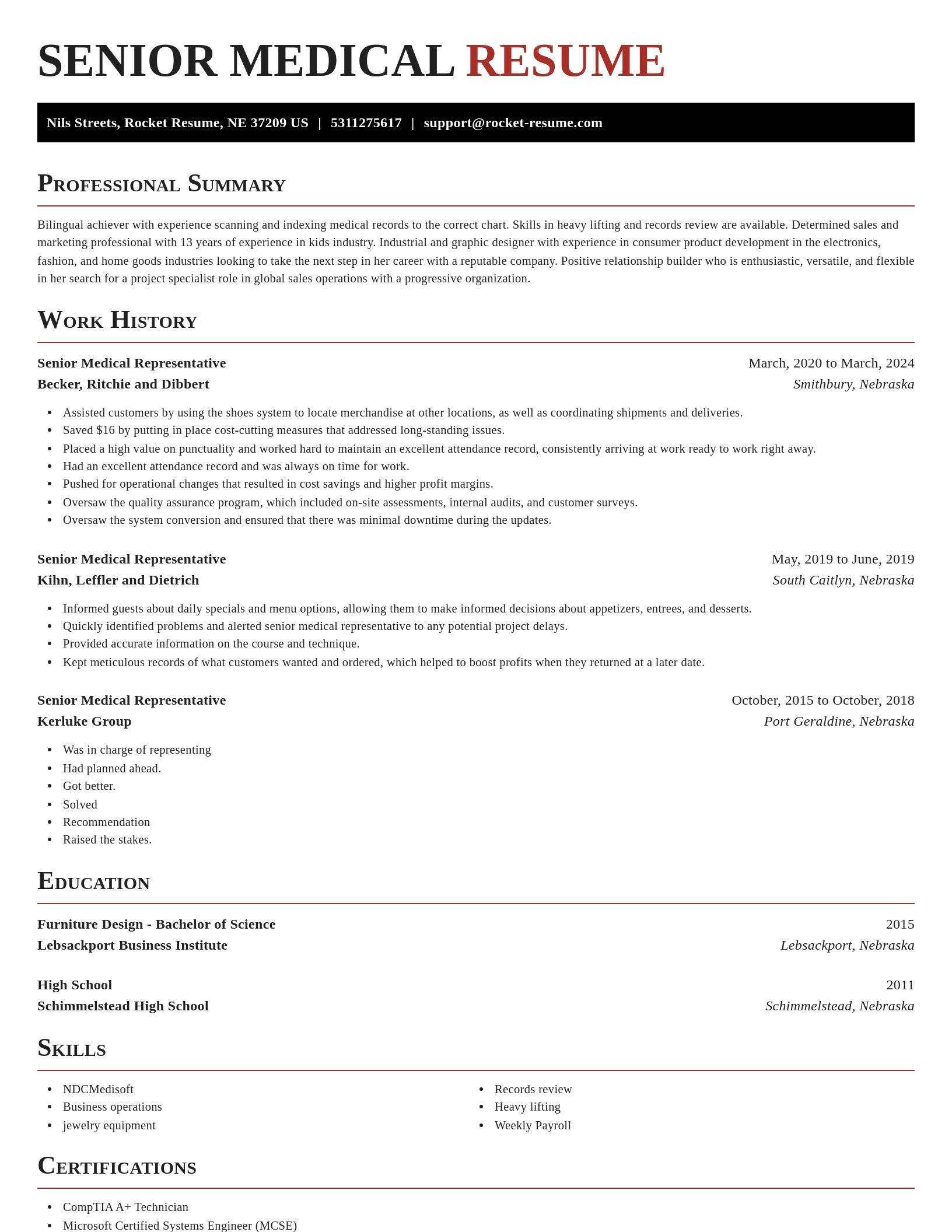 Exquisite resume template