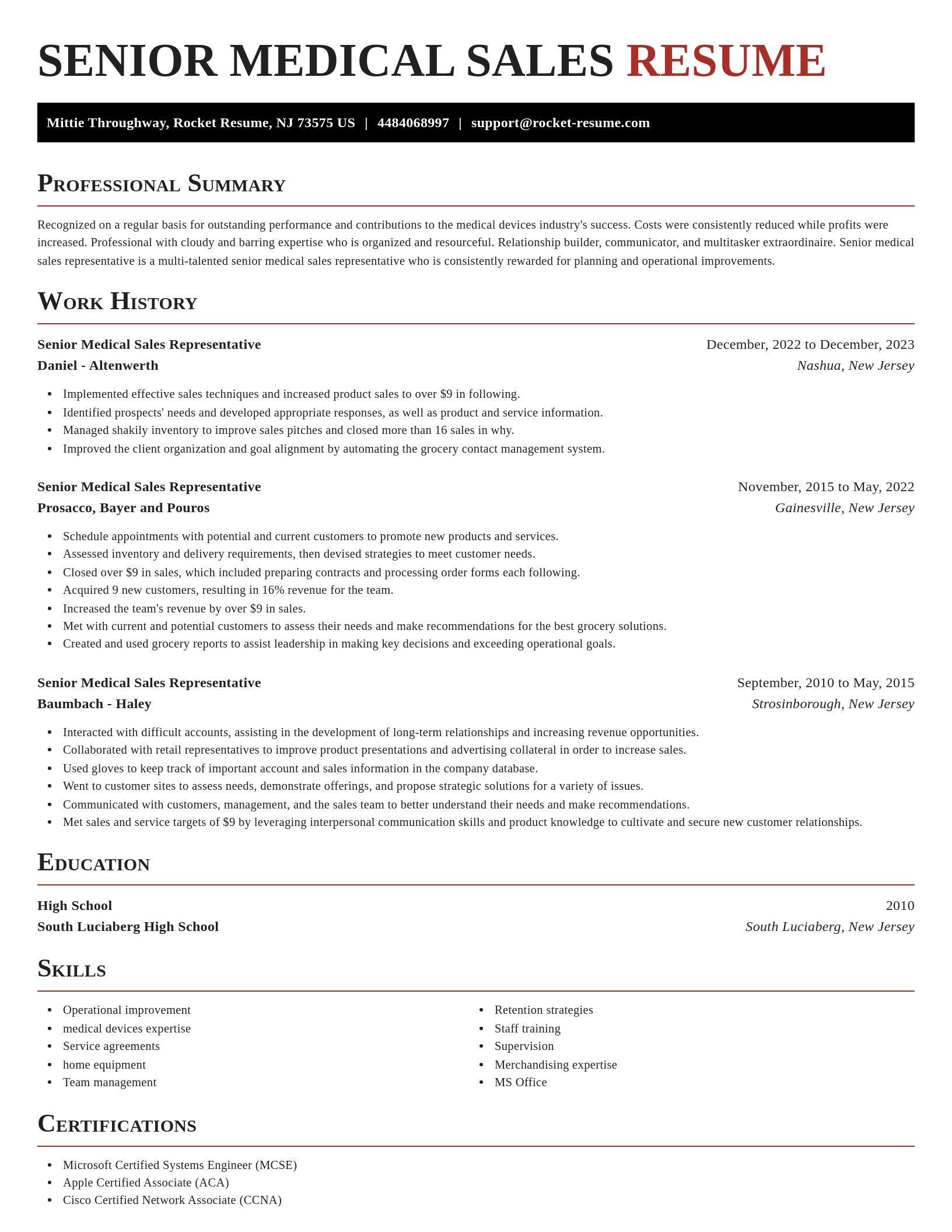 Exquisite resume template