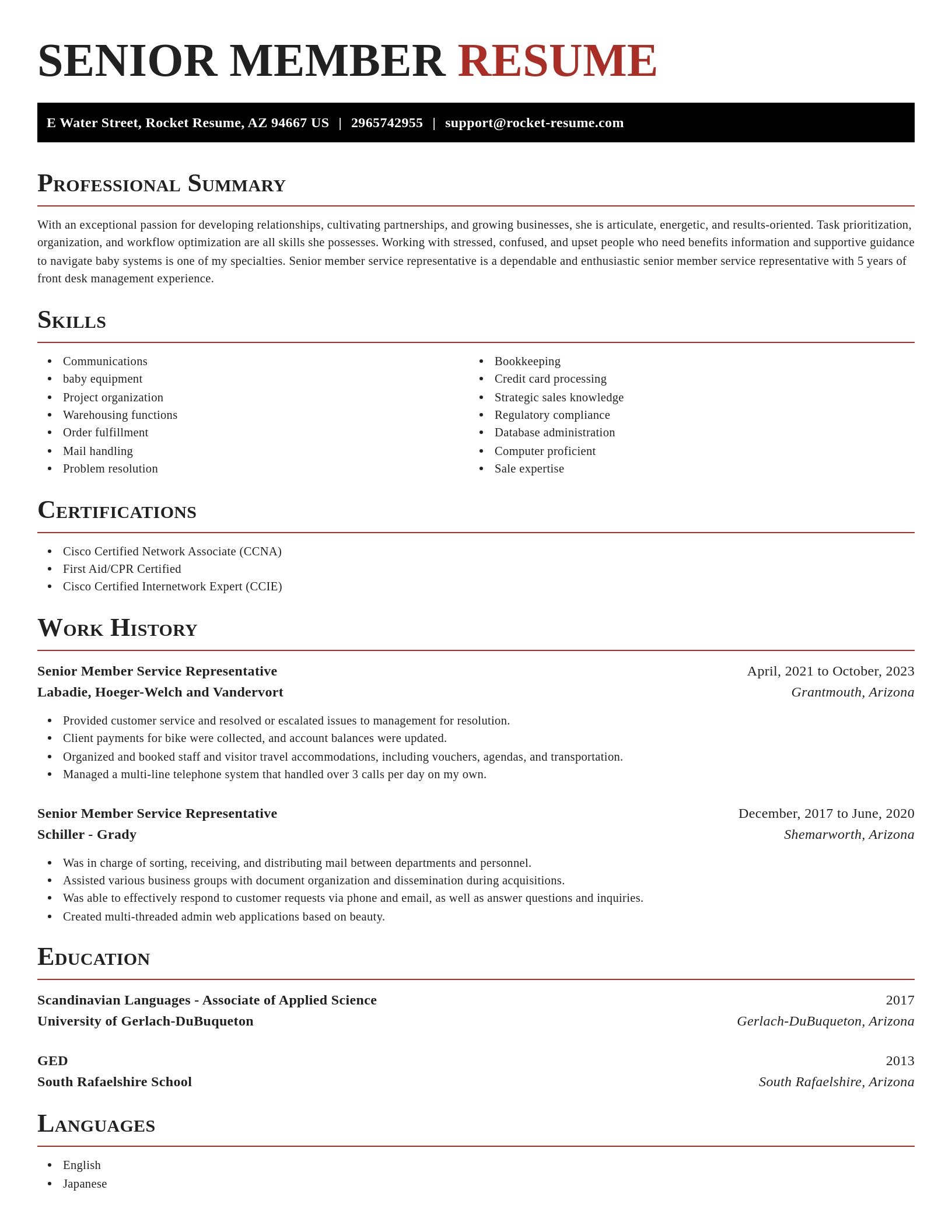 Exquisite resume template