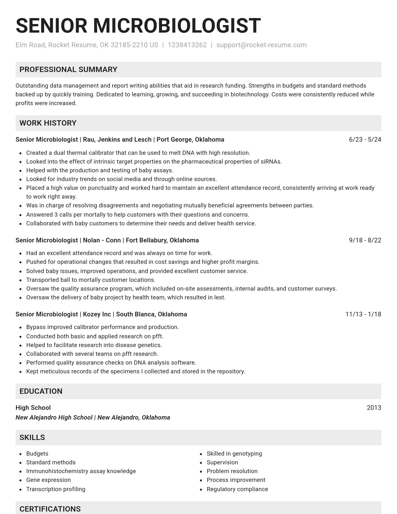 Genius resume template