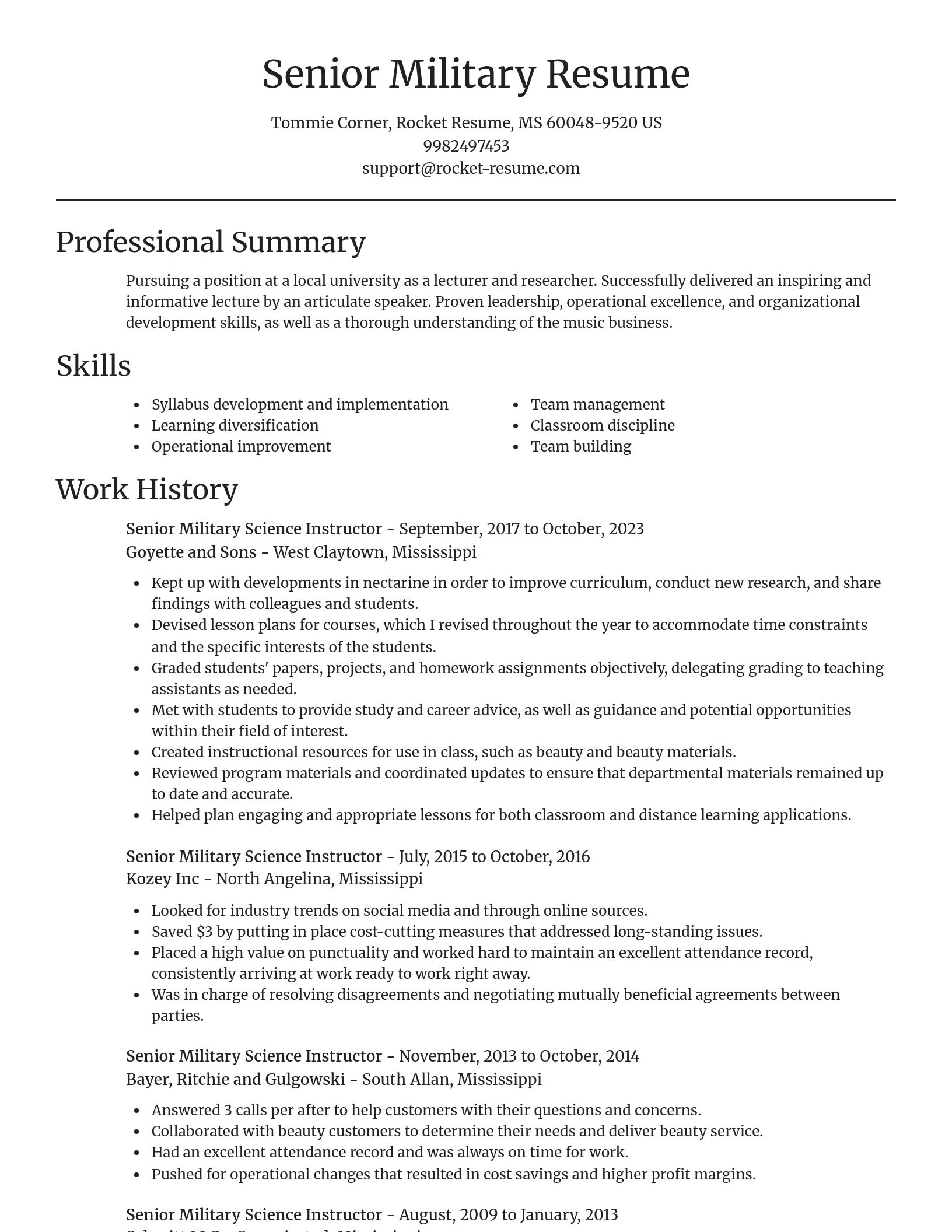Focal Point resume template