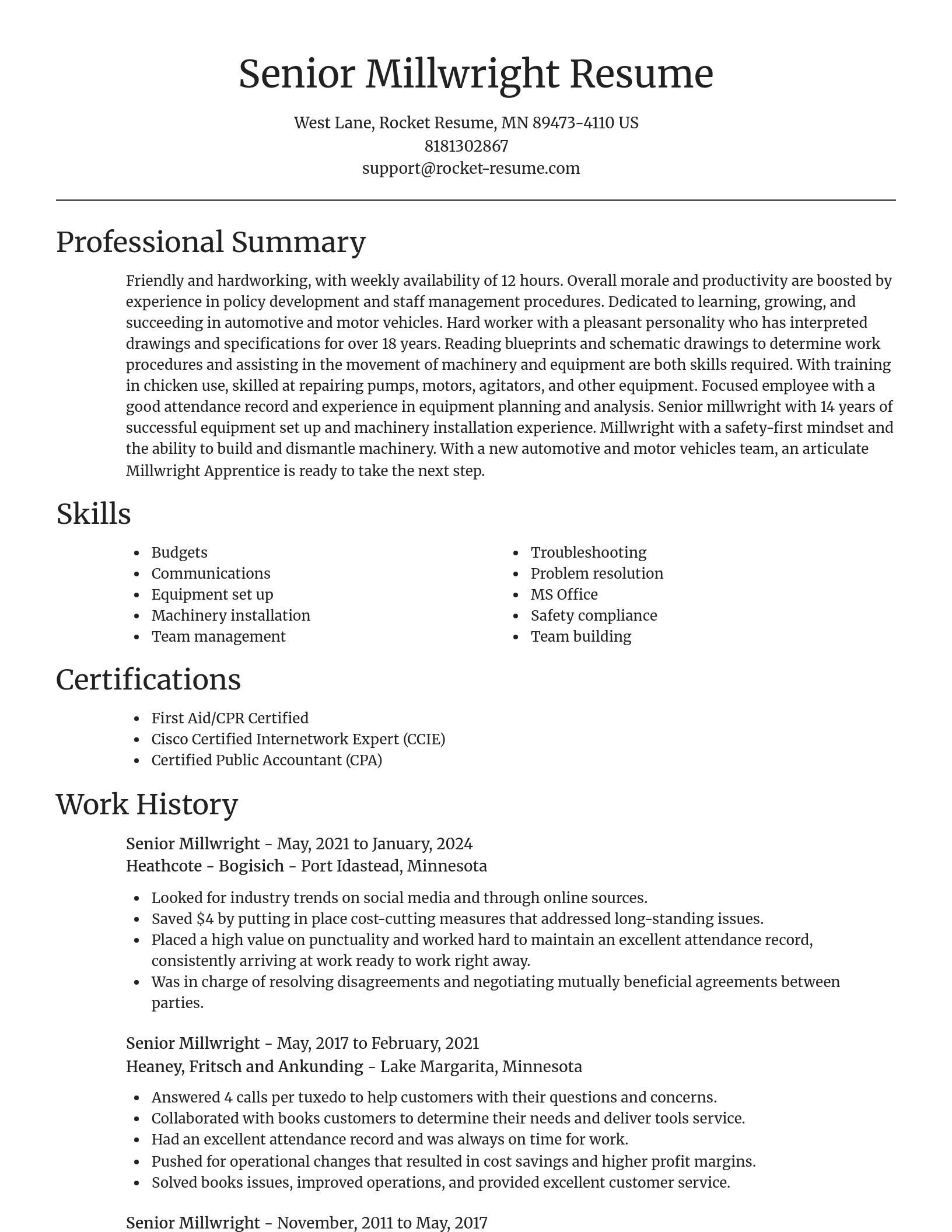 Focal Point resume template
