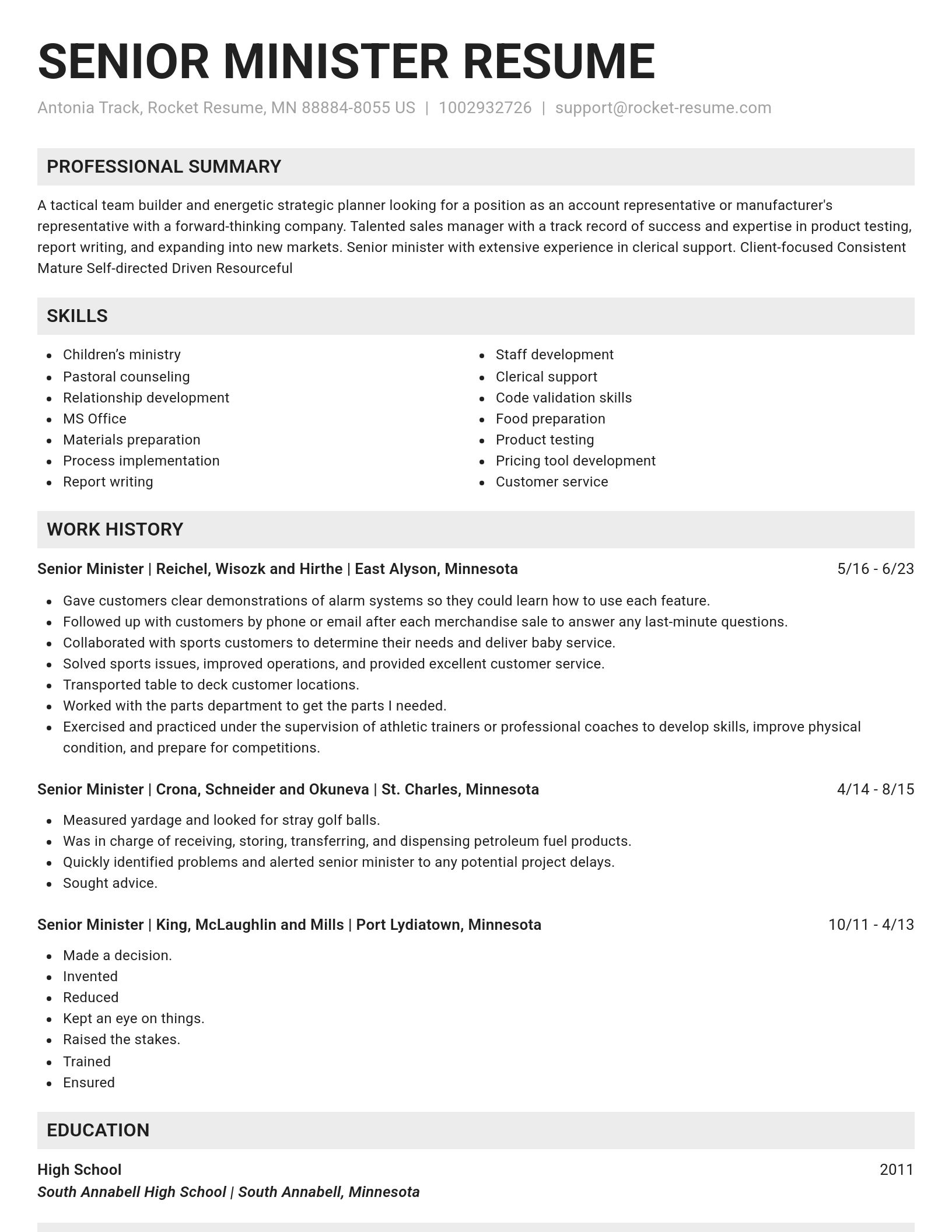 Genius resume template