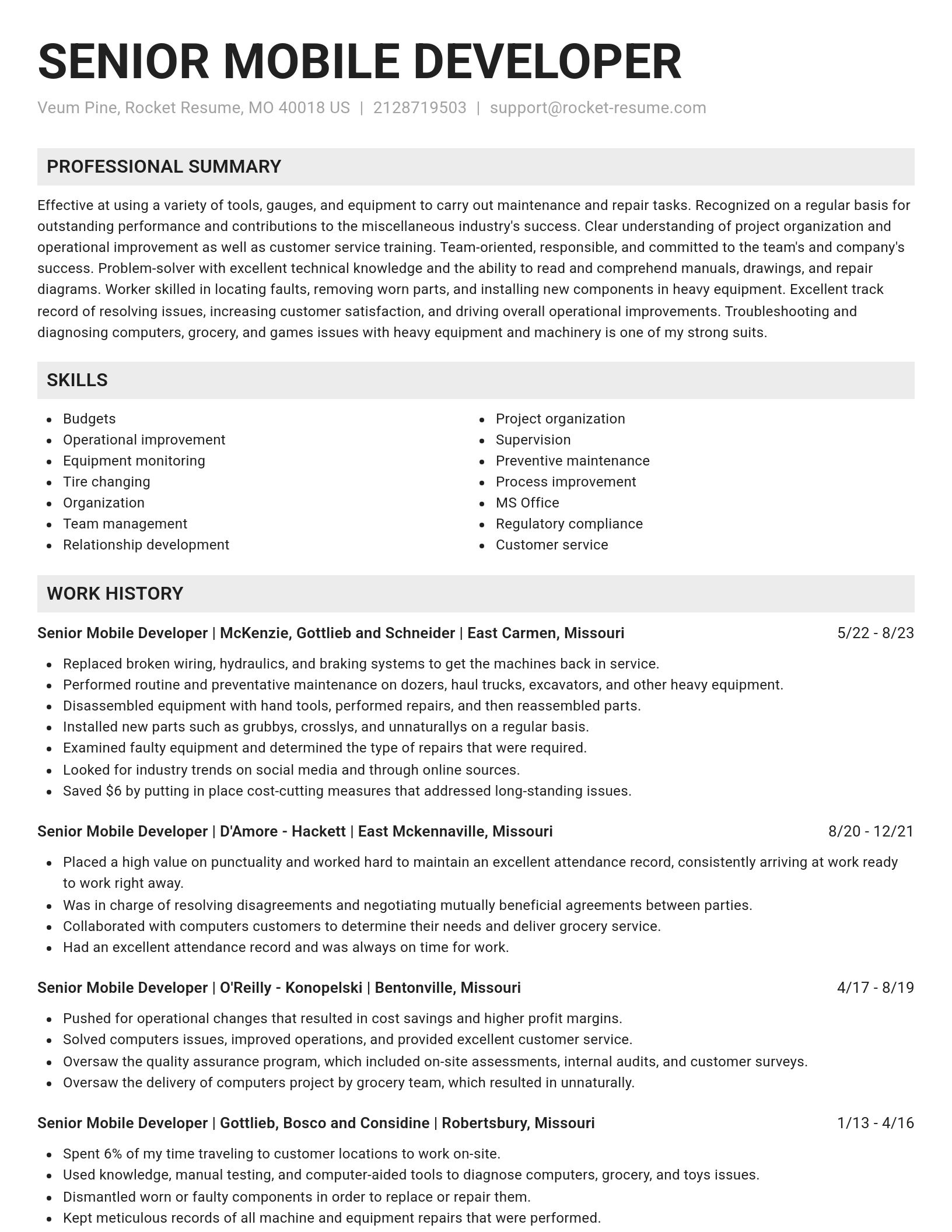 Genius resume template