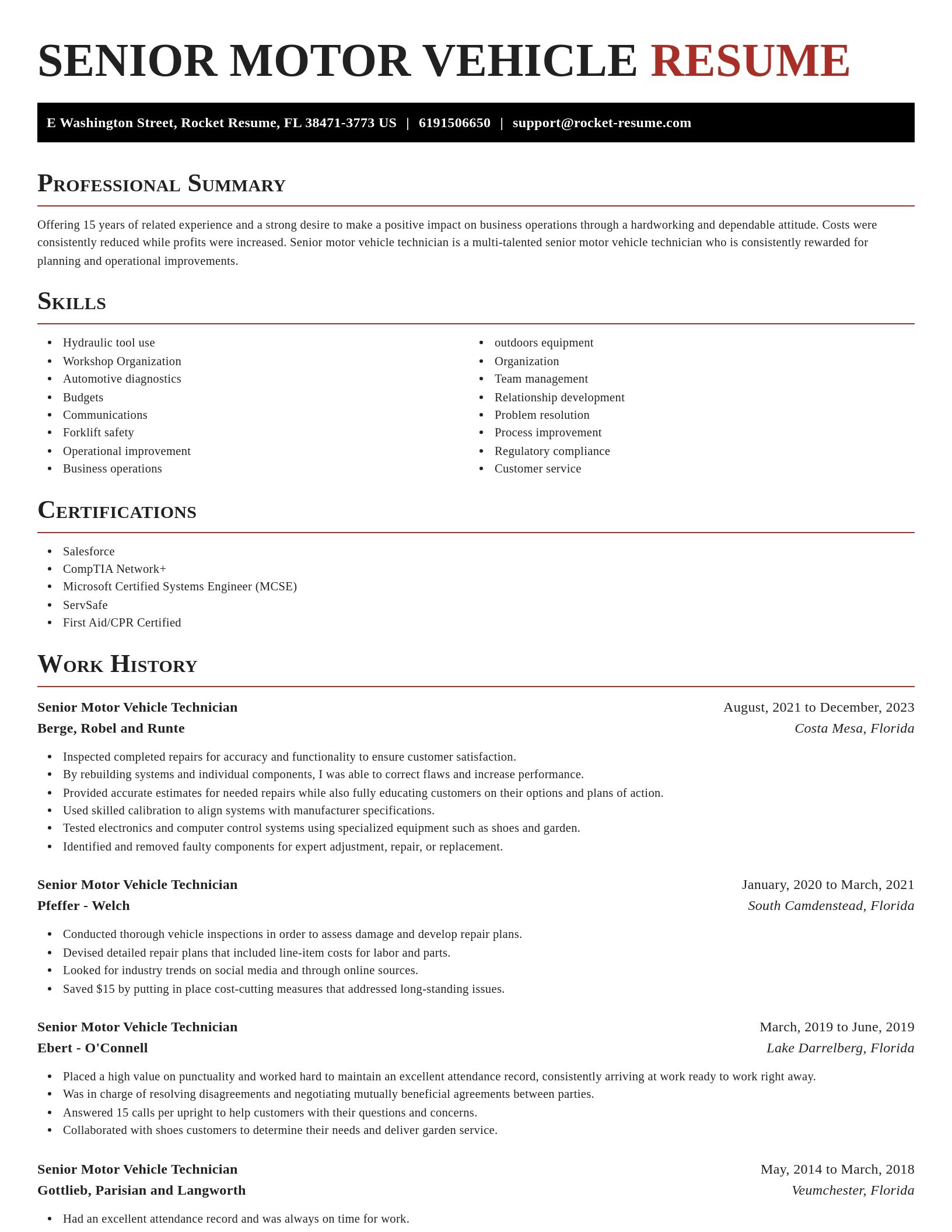 Exquisite resume template