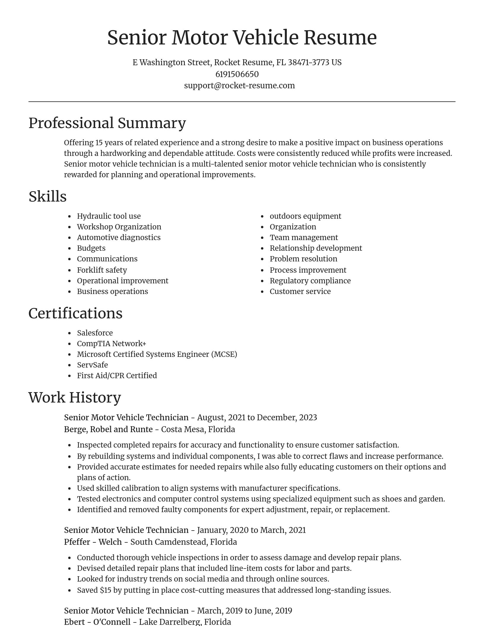 Focal Point resume template