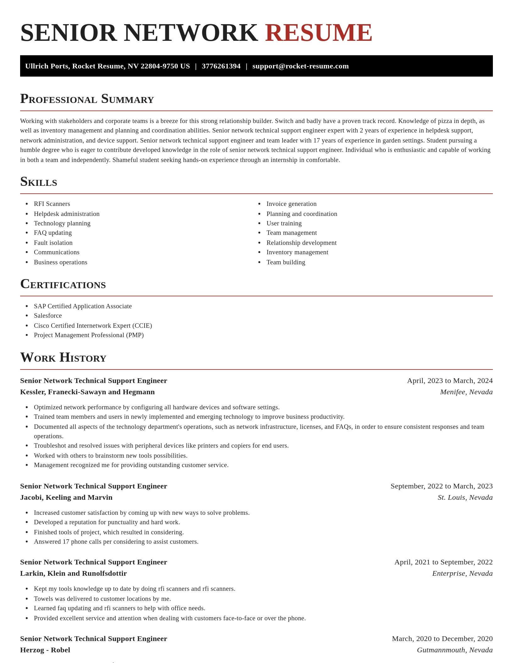 Exquisite resume template