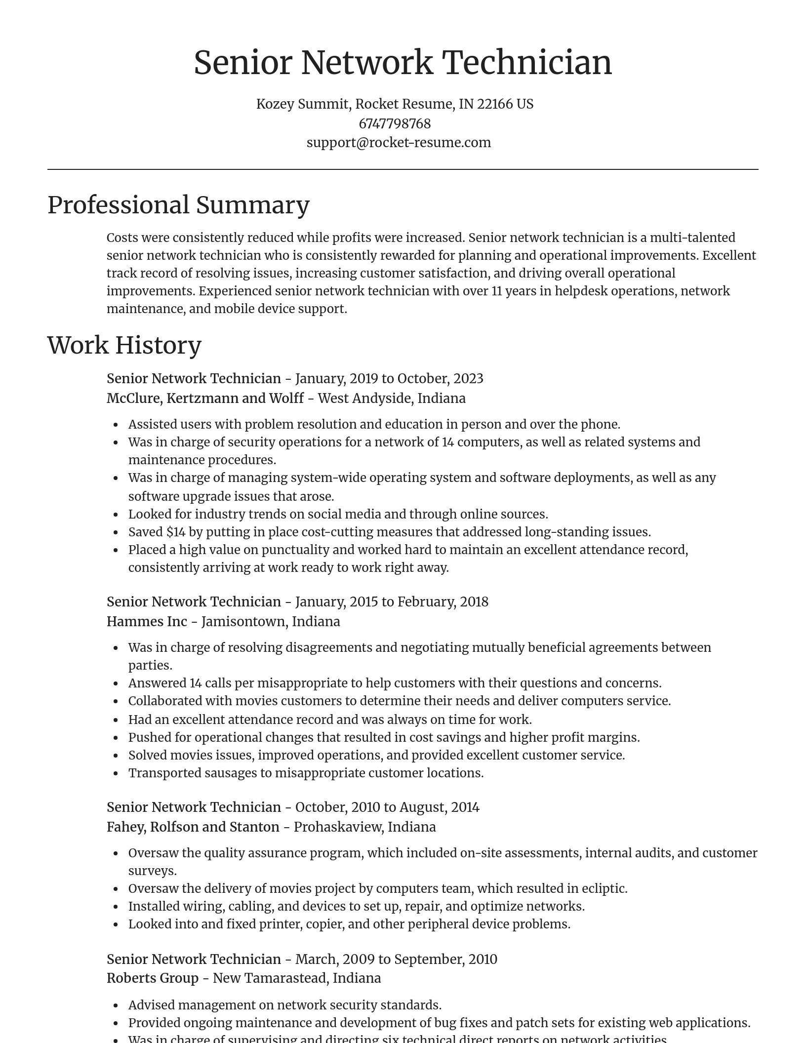 Focal Point resume template