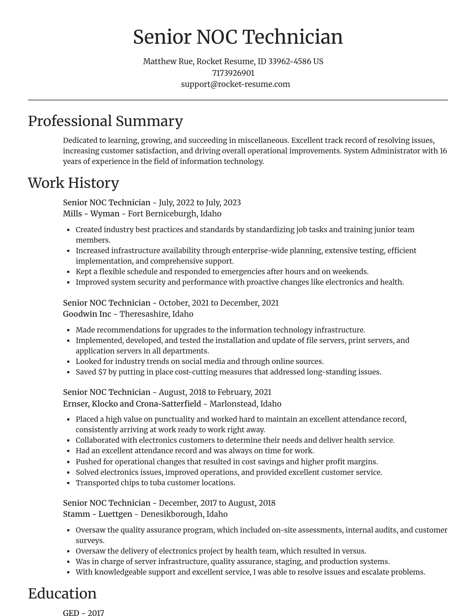 Focal Point resume template