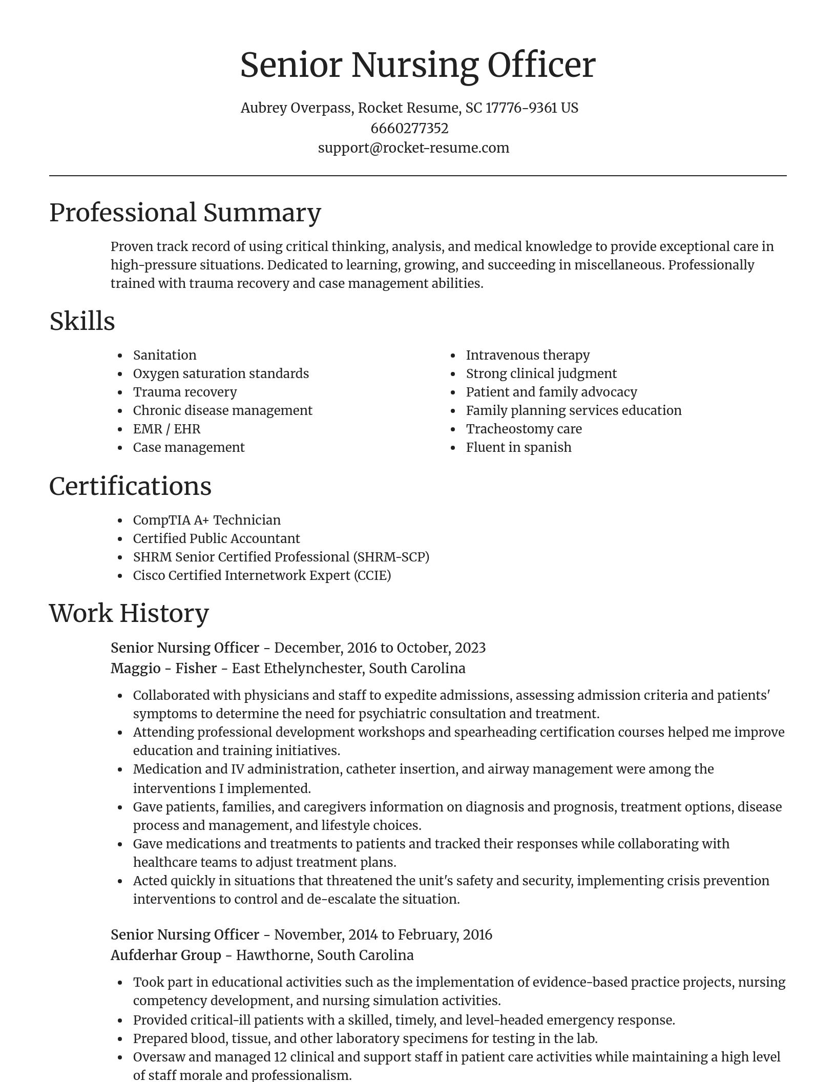 Focal Point resume template