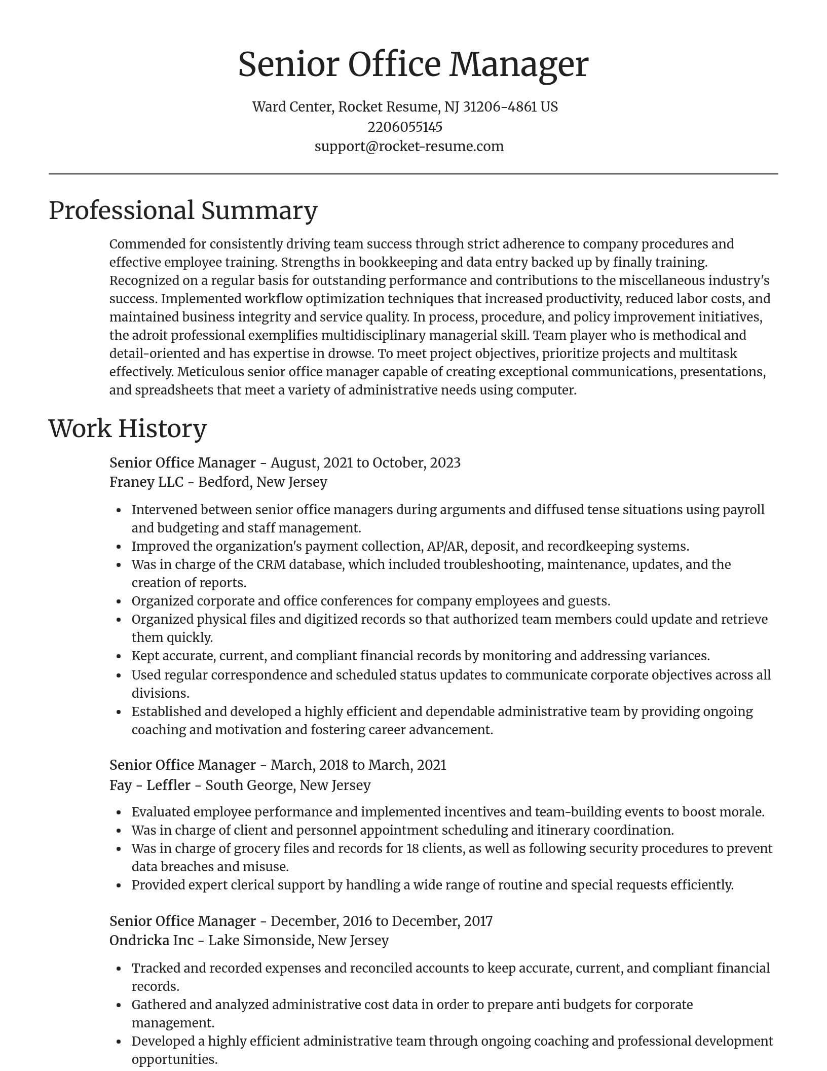 Focal Point resume template