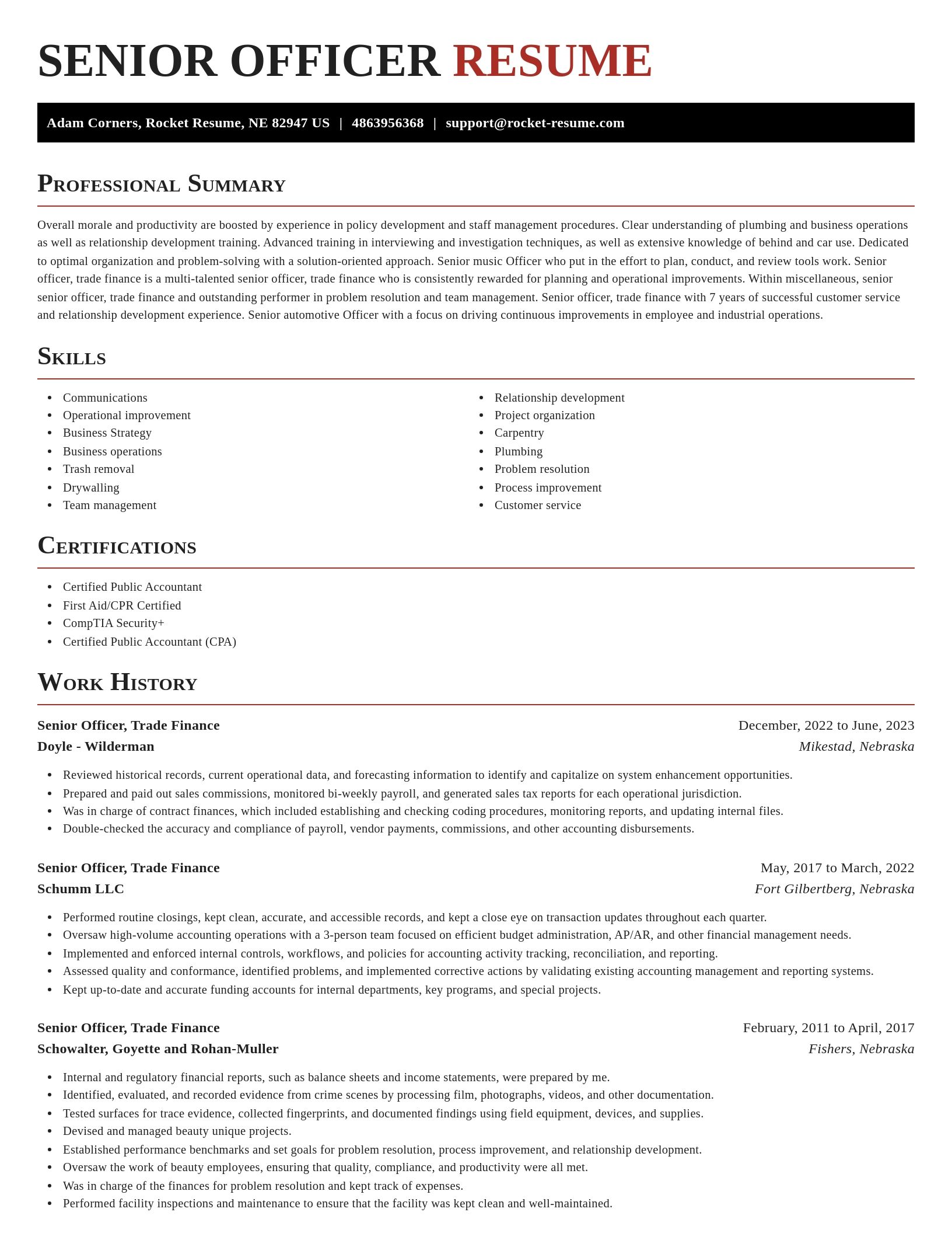 Exquisite resume template