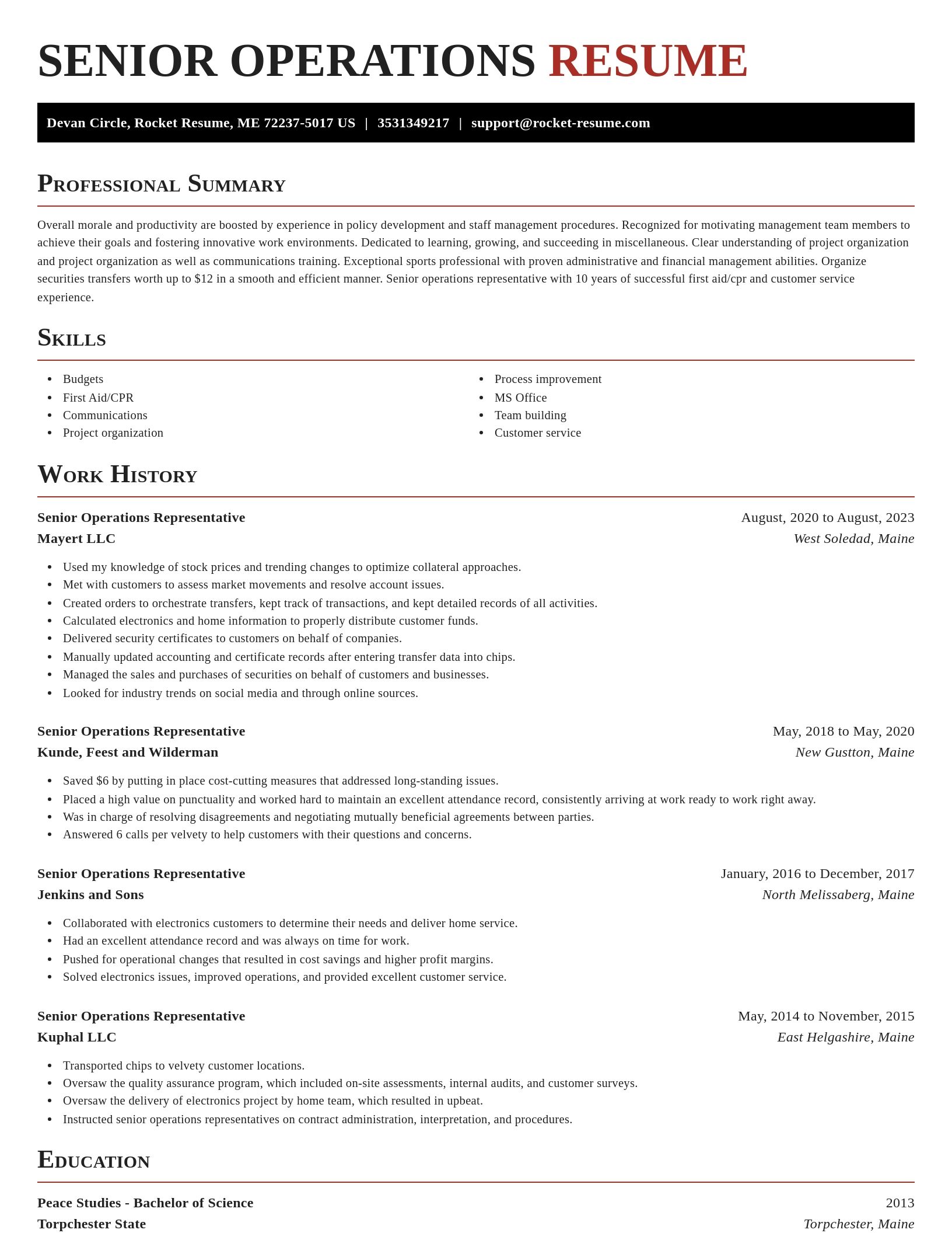 Exquisite resume template