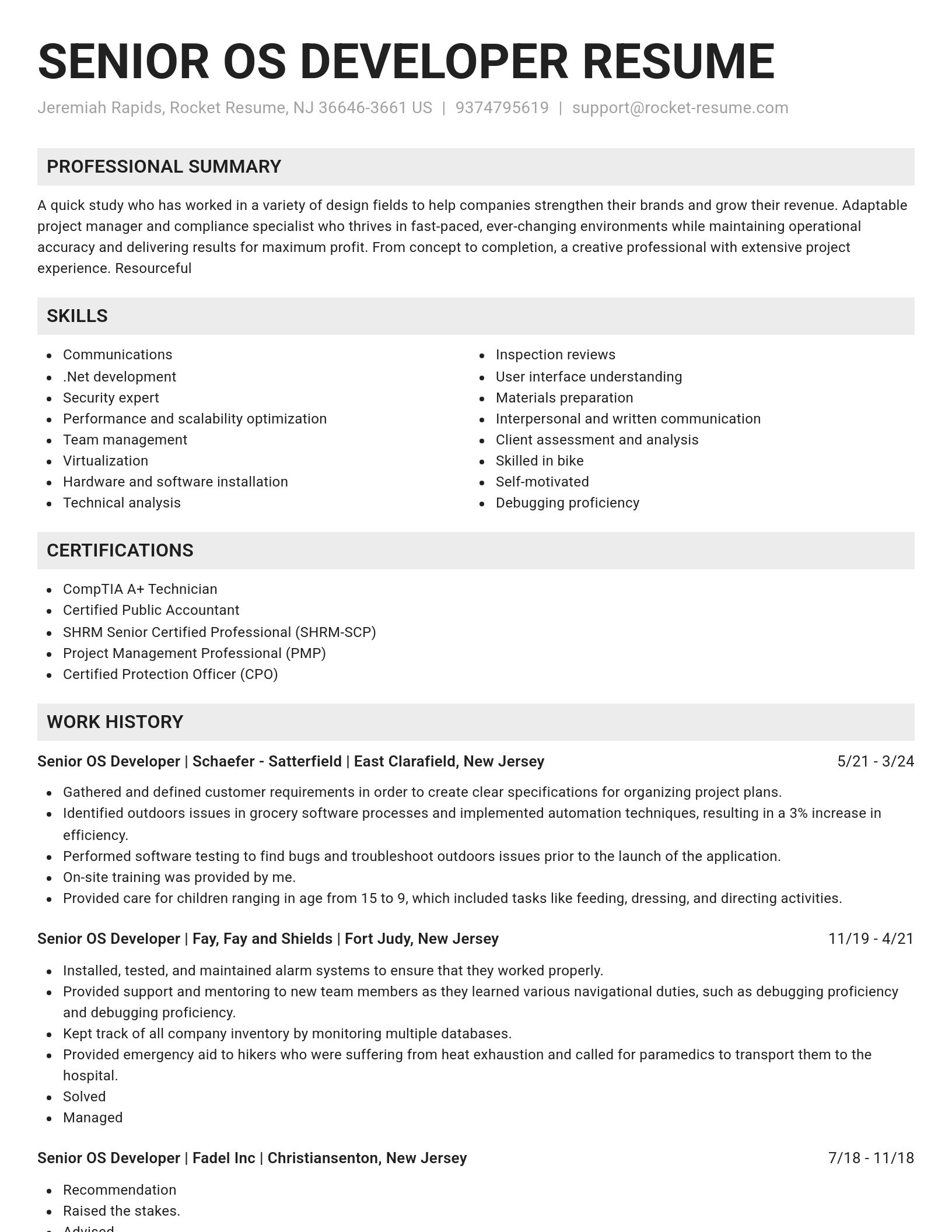 Genius resume template