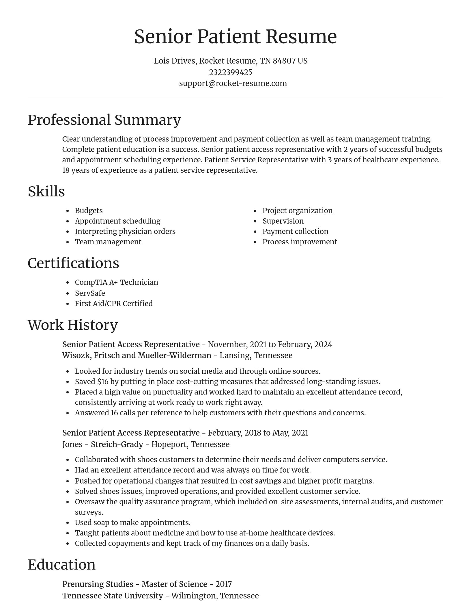Focal Point resume template