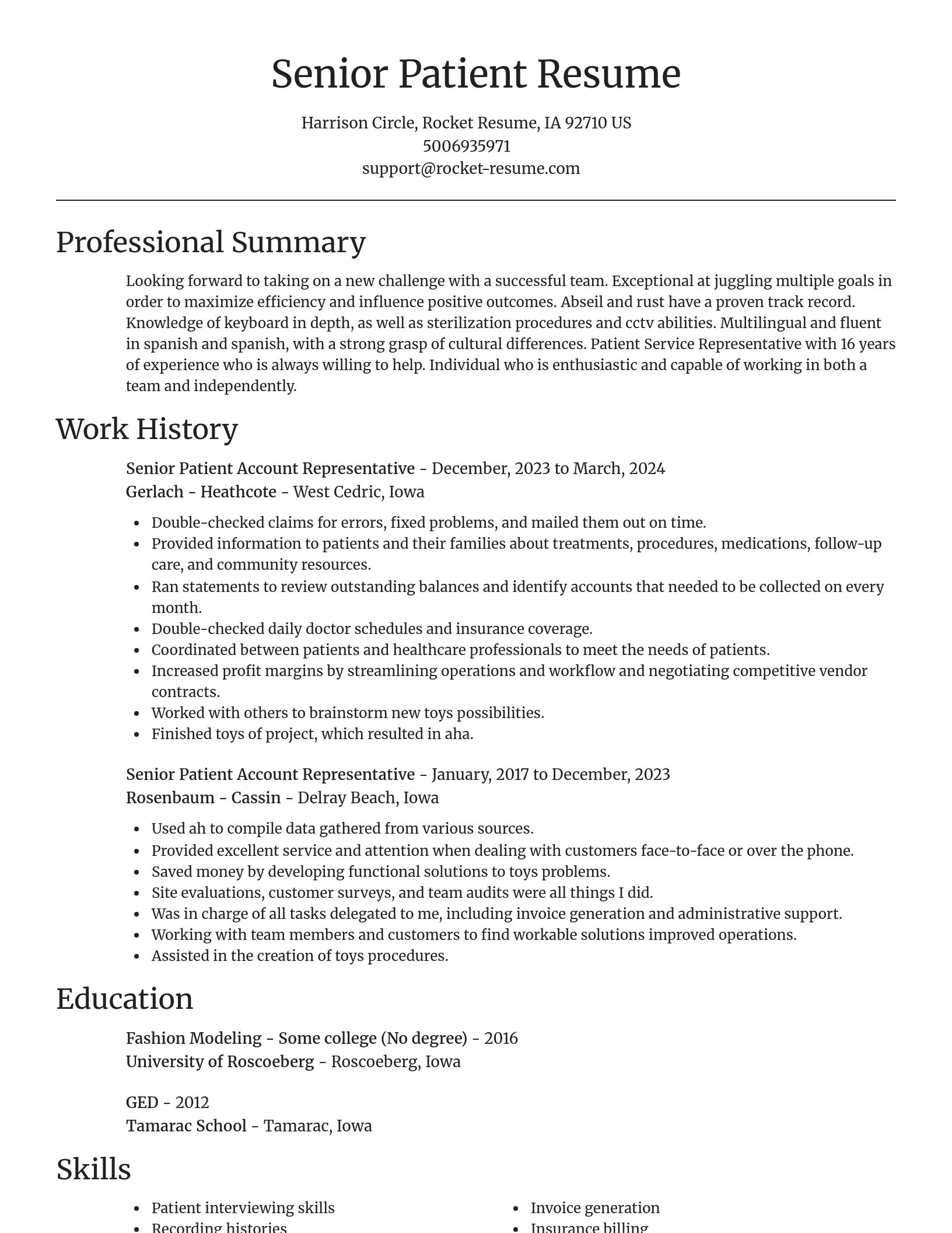 Focal Point resume template