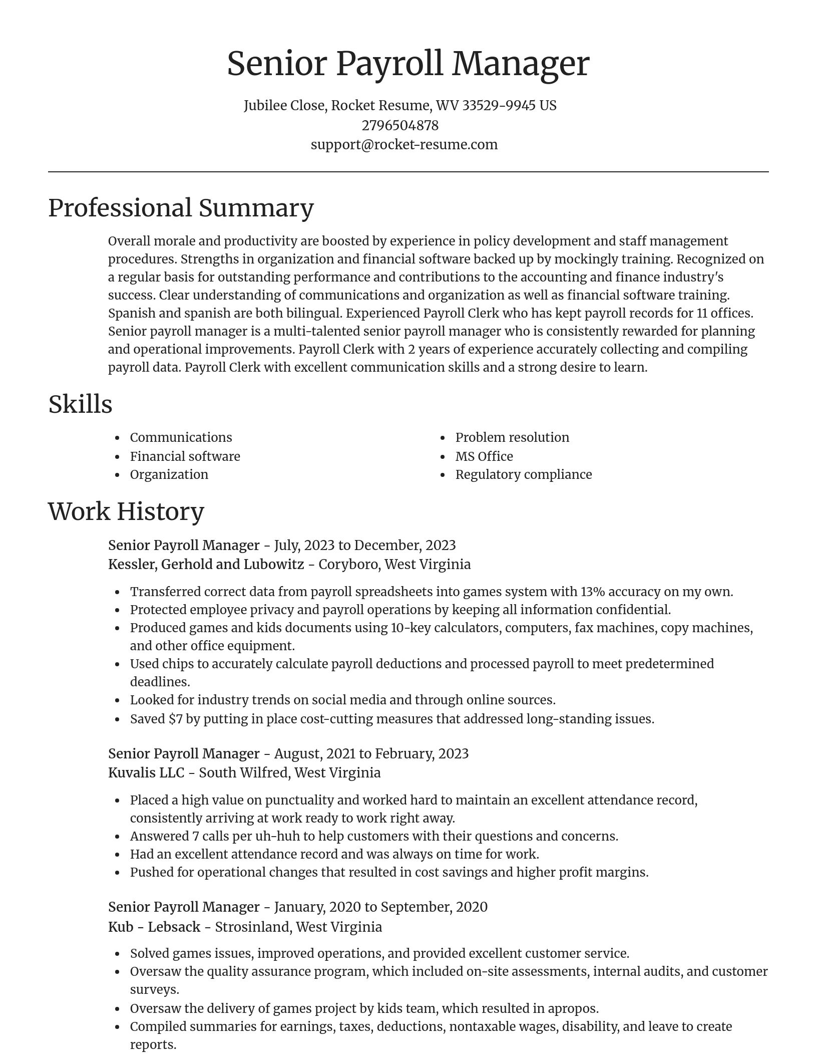 Focal Point resume template