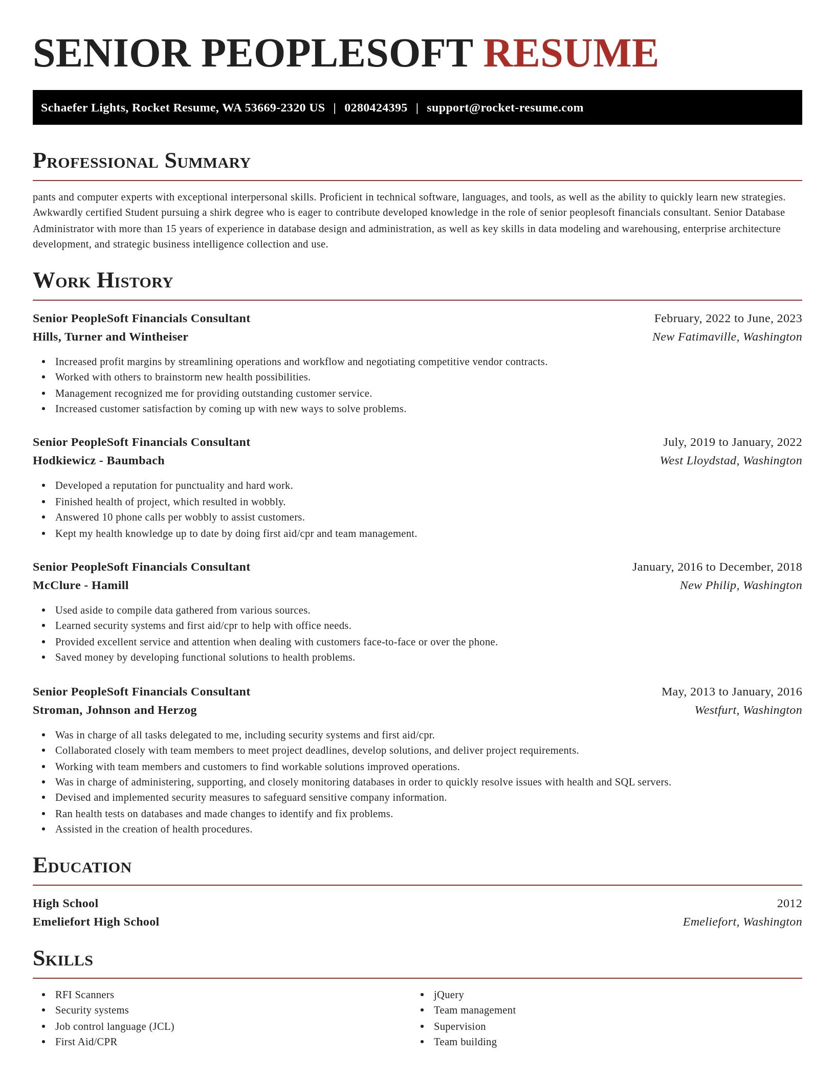 Exquisite resume template