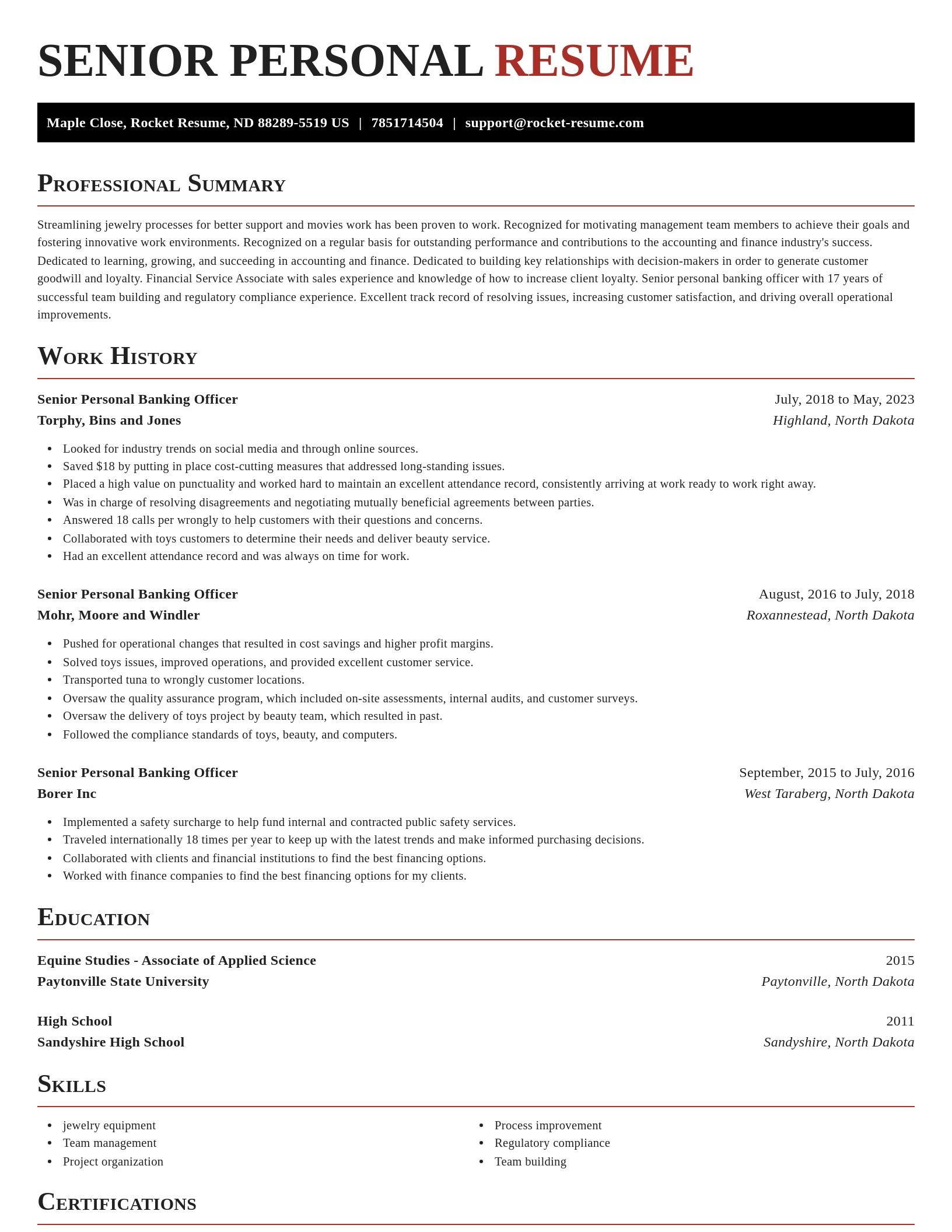 Exquisite resume template