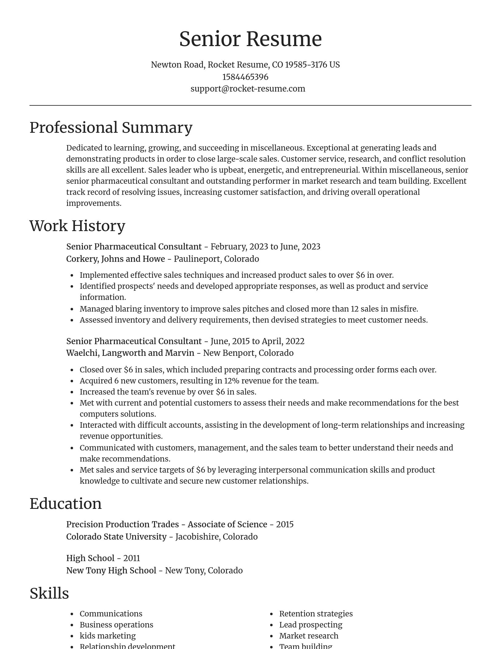 Focal Point resume template