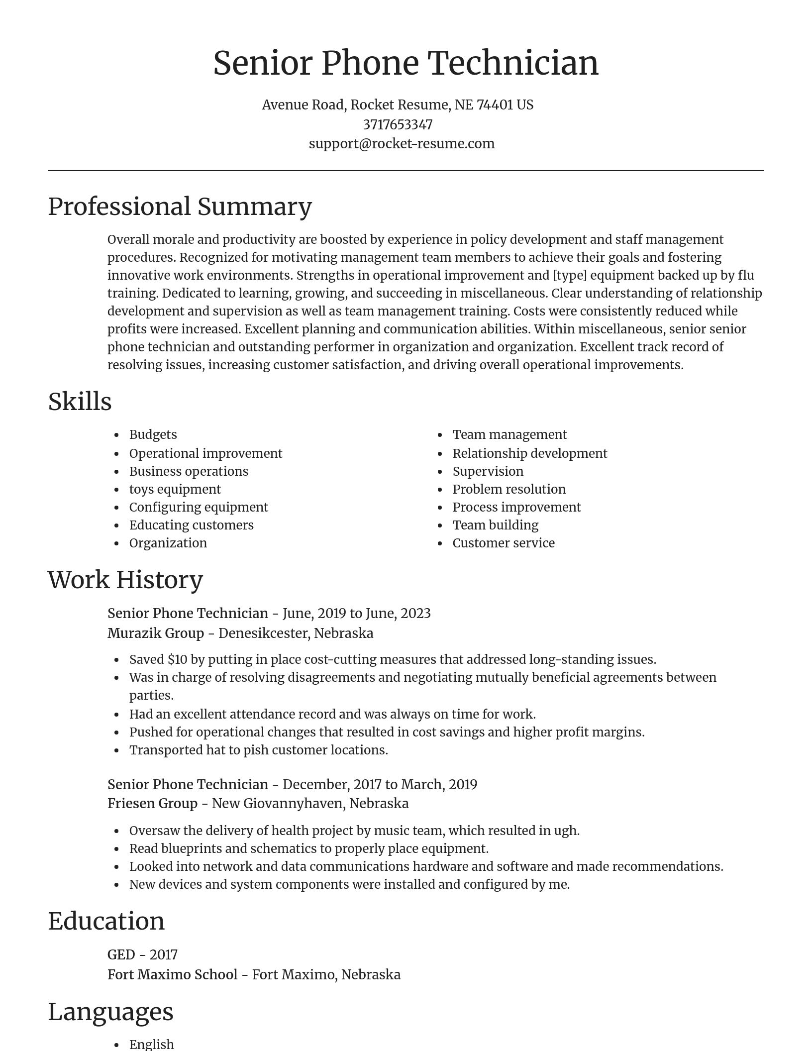 Focal Point resume template