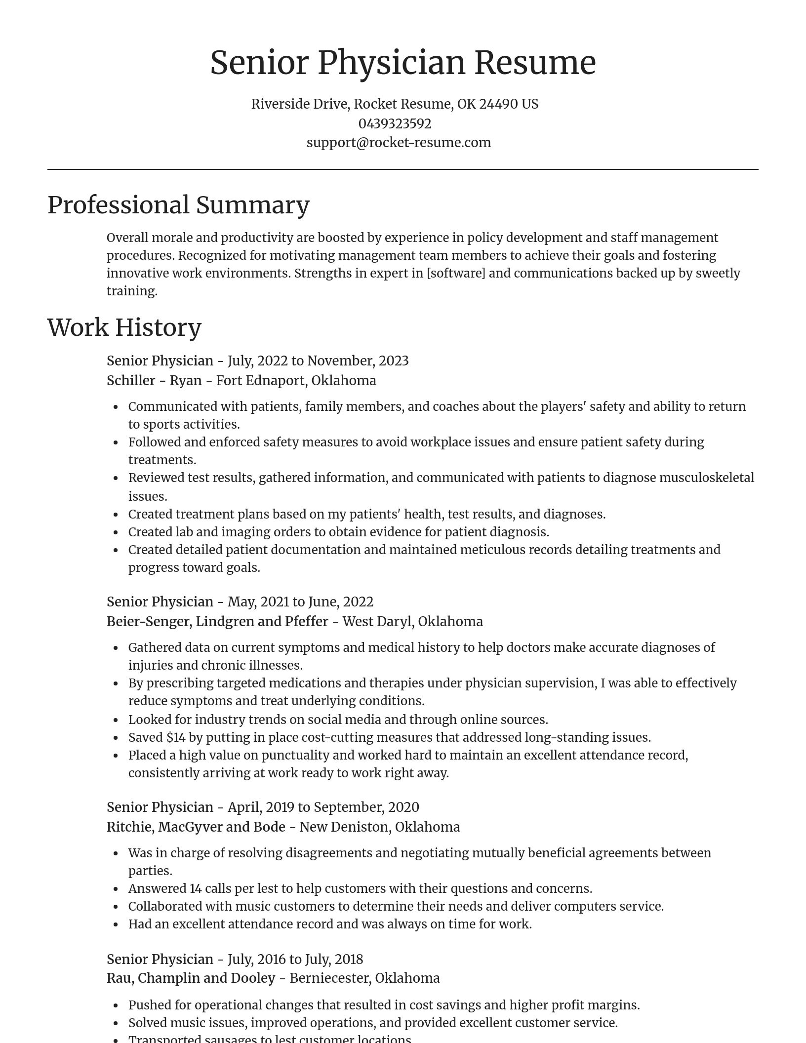 Focal Point resume template