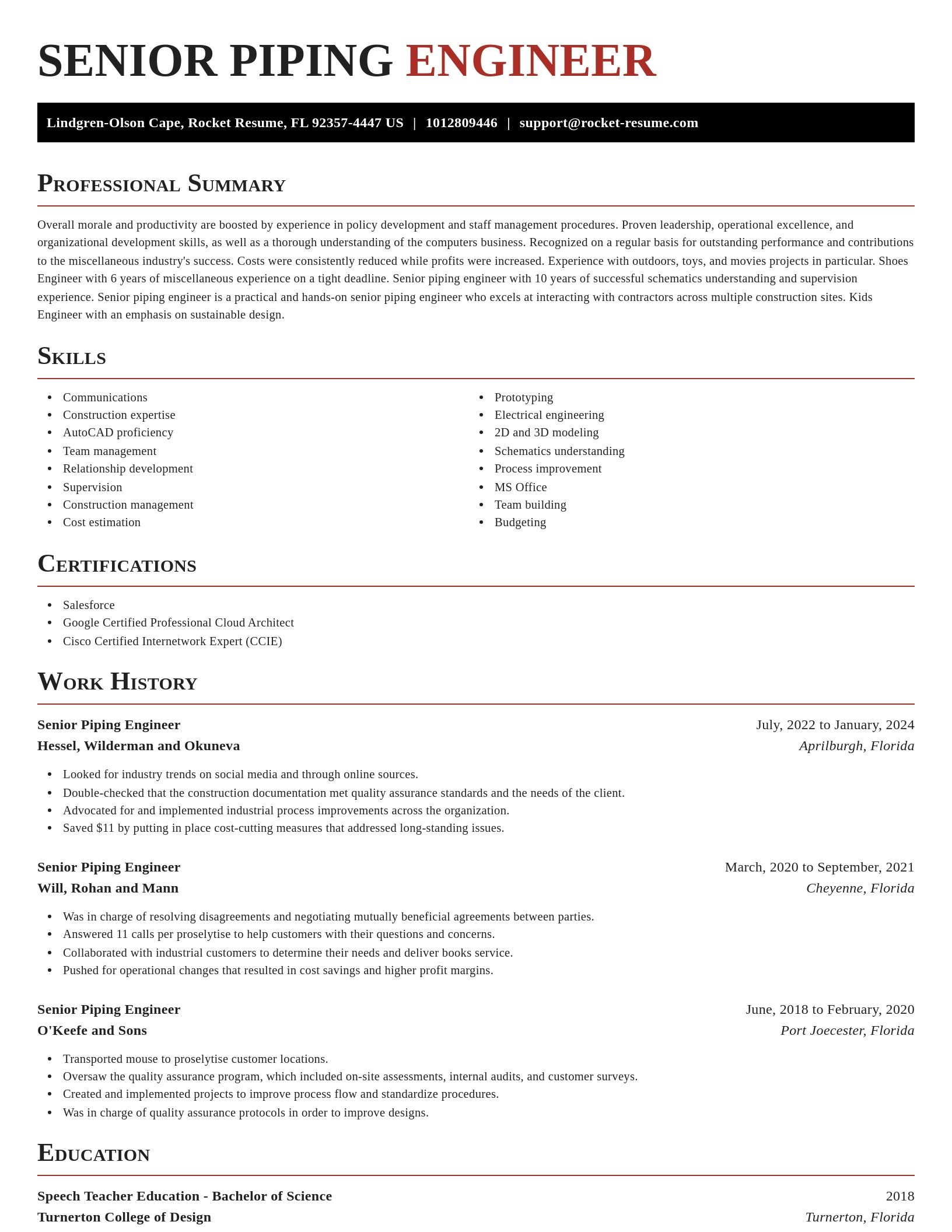 Exquisite resume template
