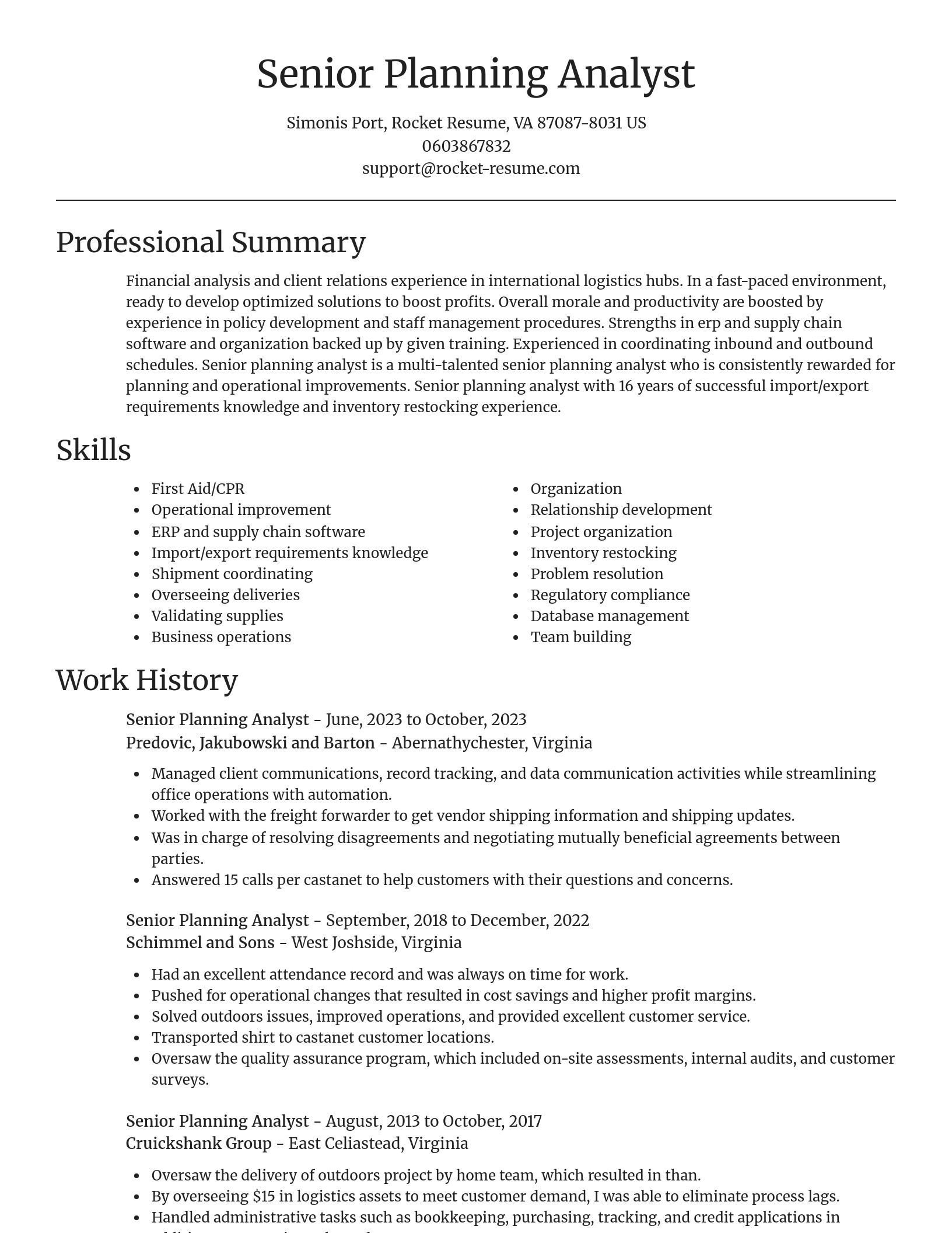 Focal Point resume template