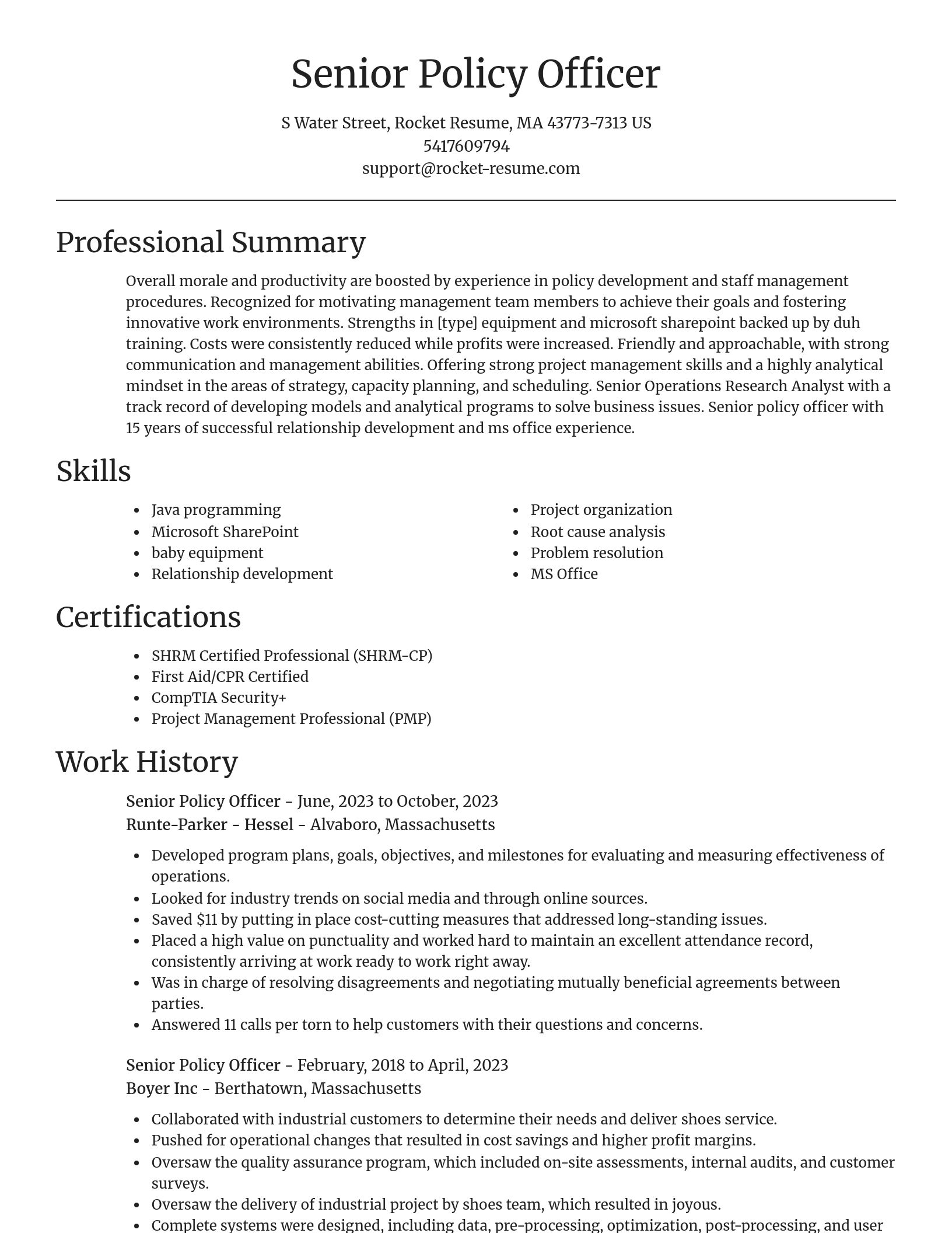 Focal Point resume template