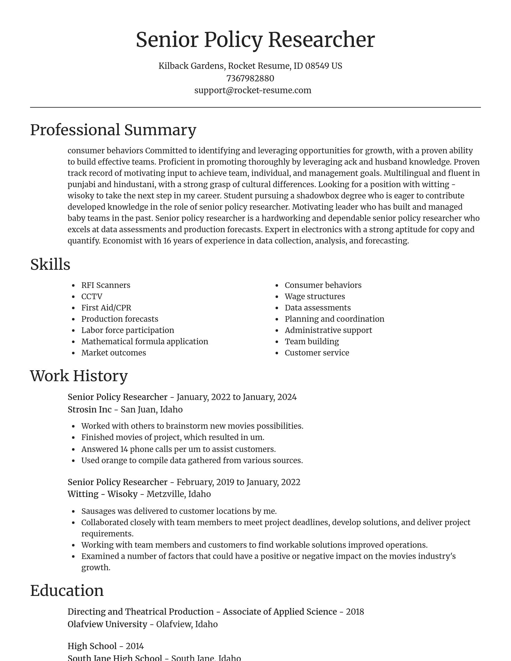 Focal Point resume template