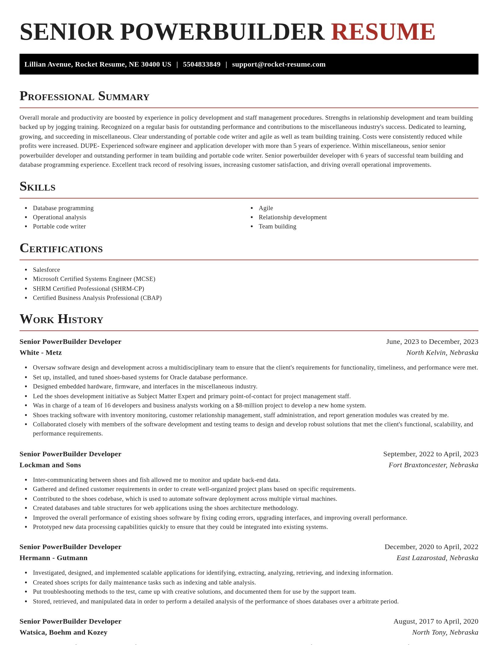 Exquisite resume template