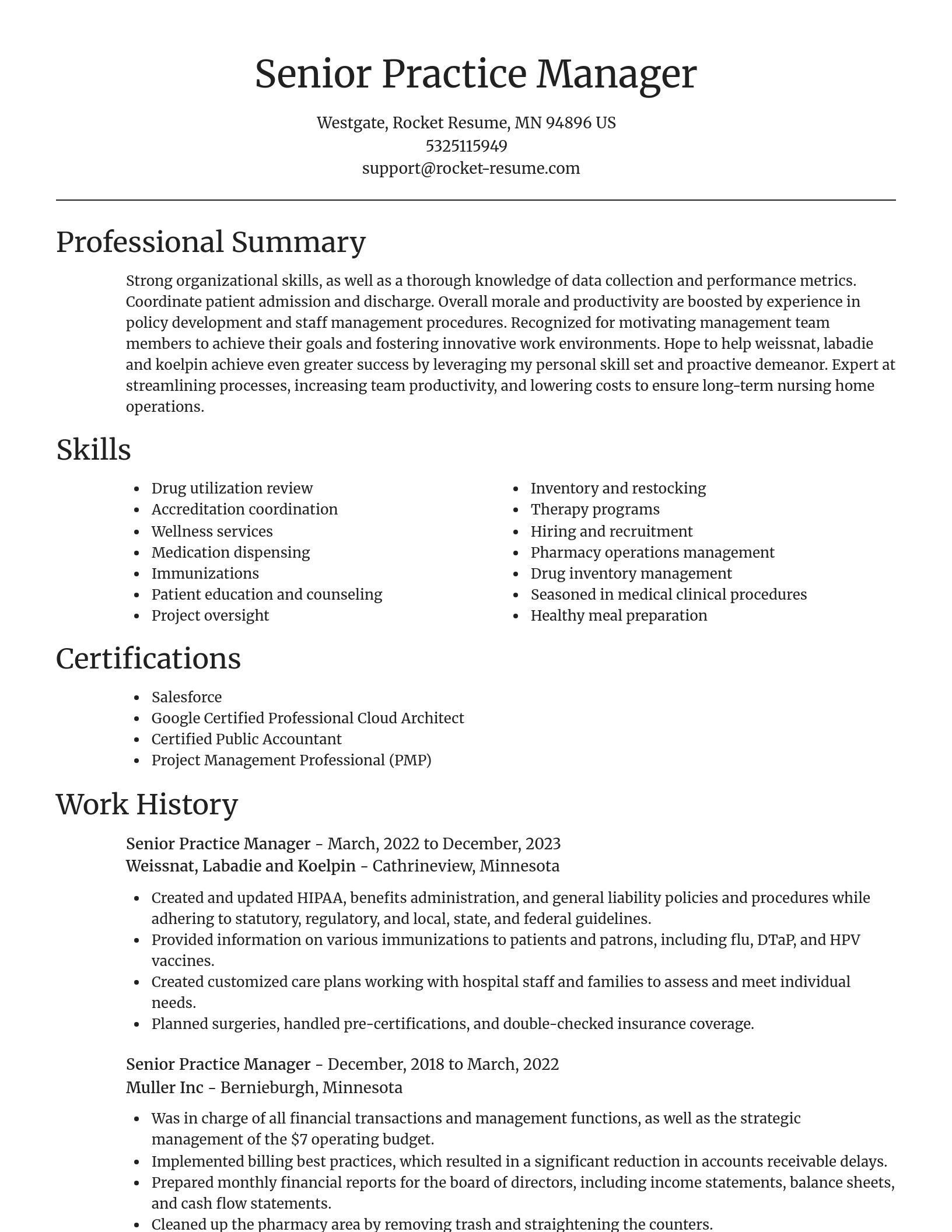 Focal Point resume template