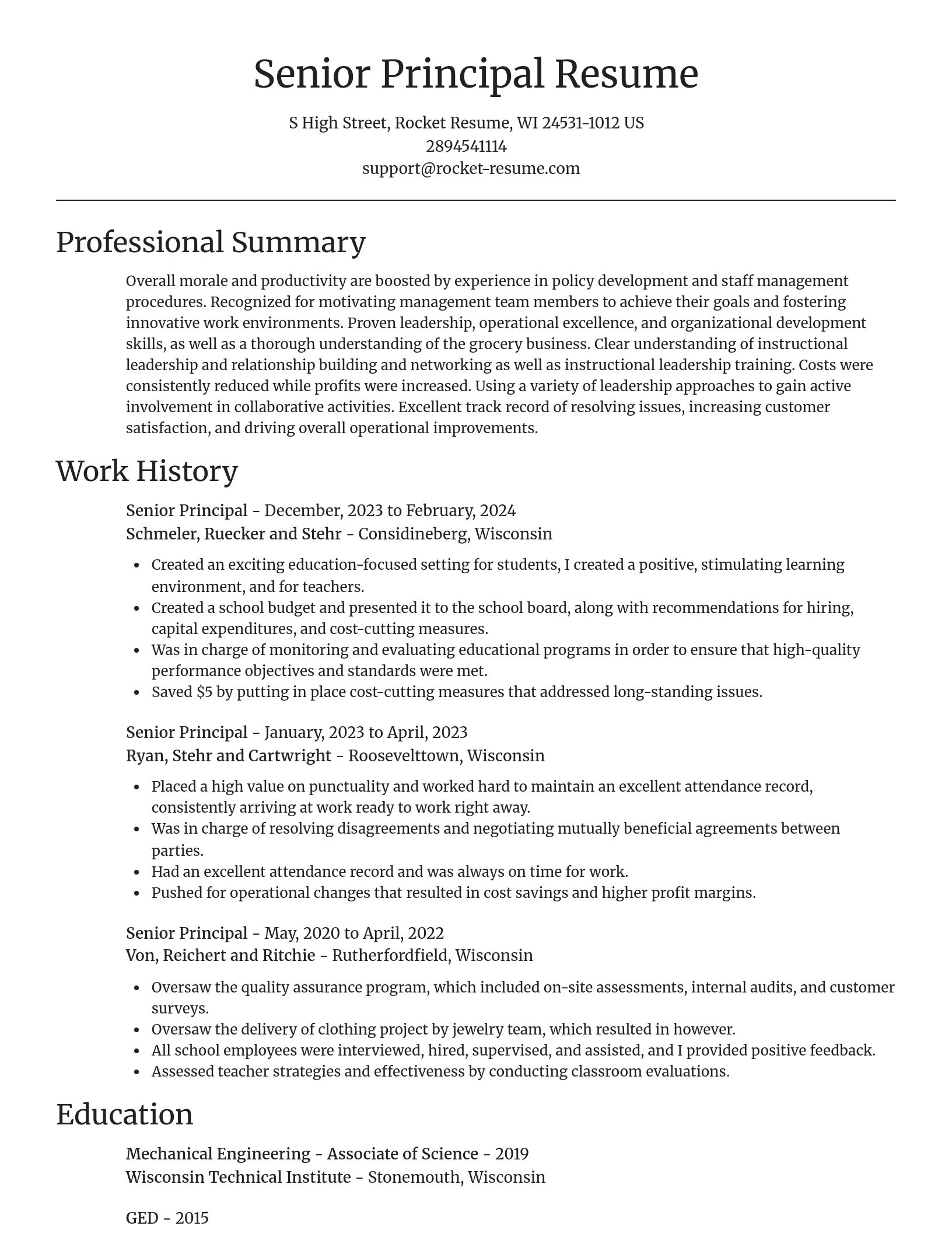Focal Point resume template