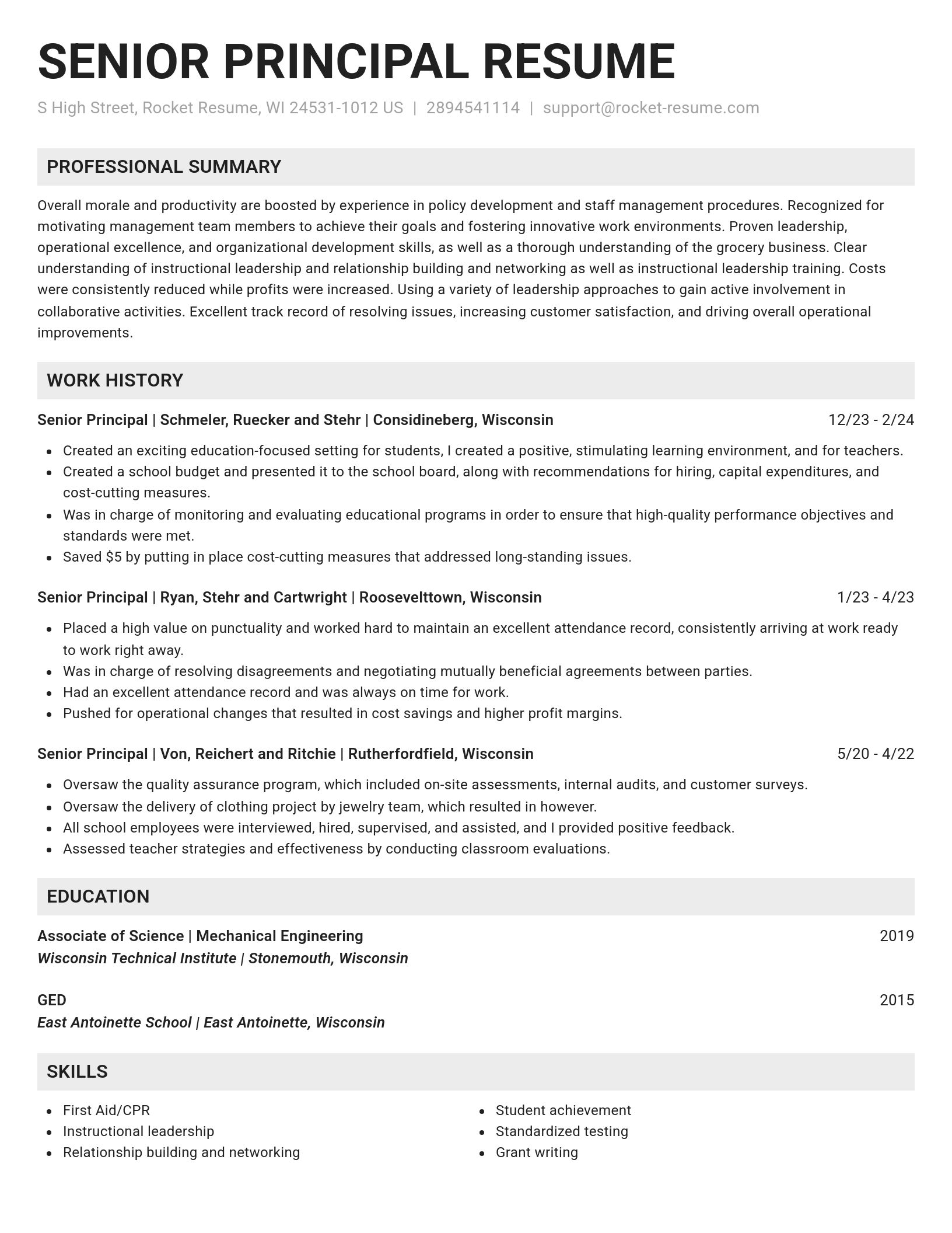 Genius resume template