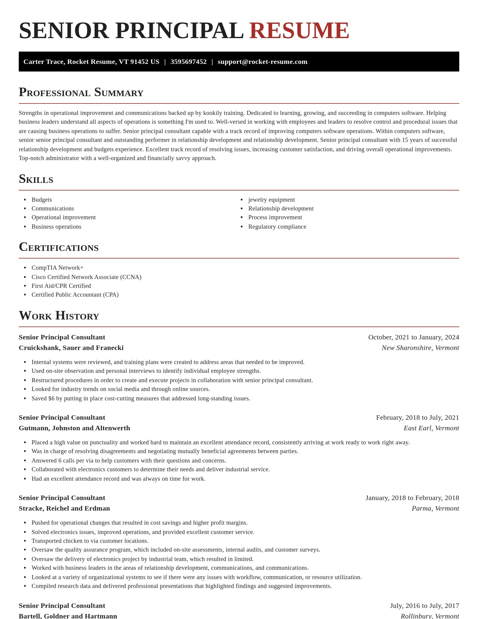 Exquisite resume template