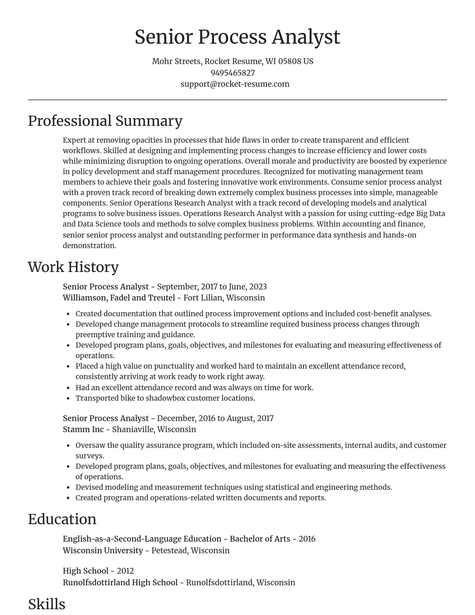 Focal Point resume template