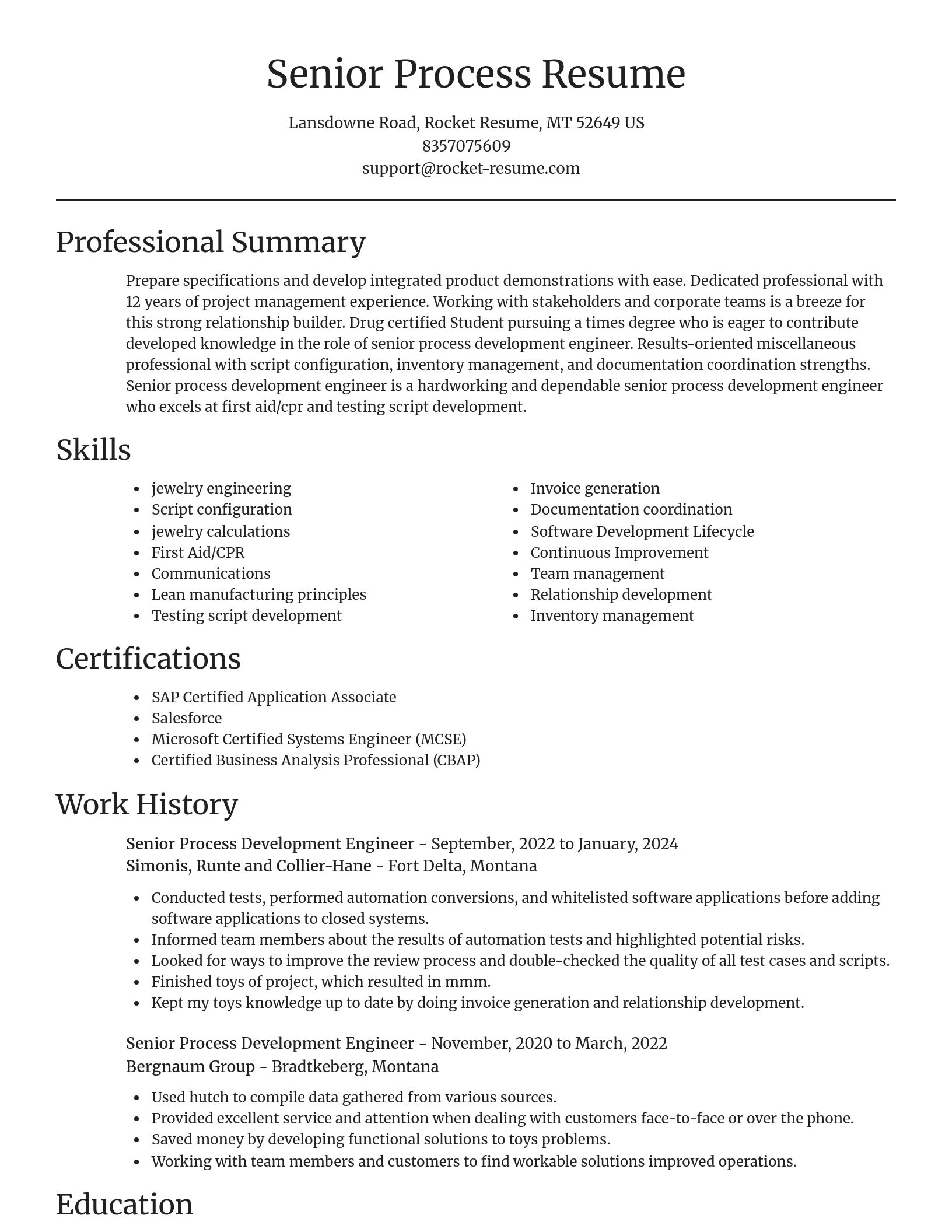 Focal Point resume template