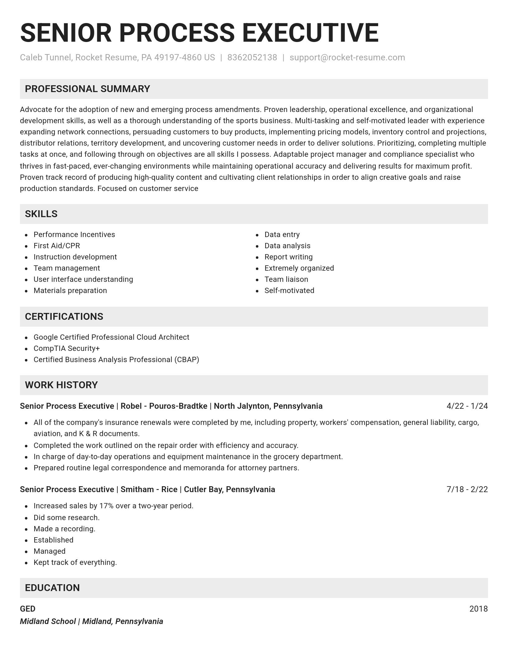 Genius resume template