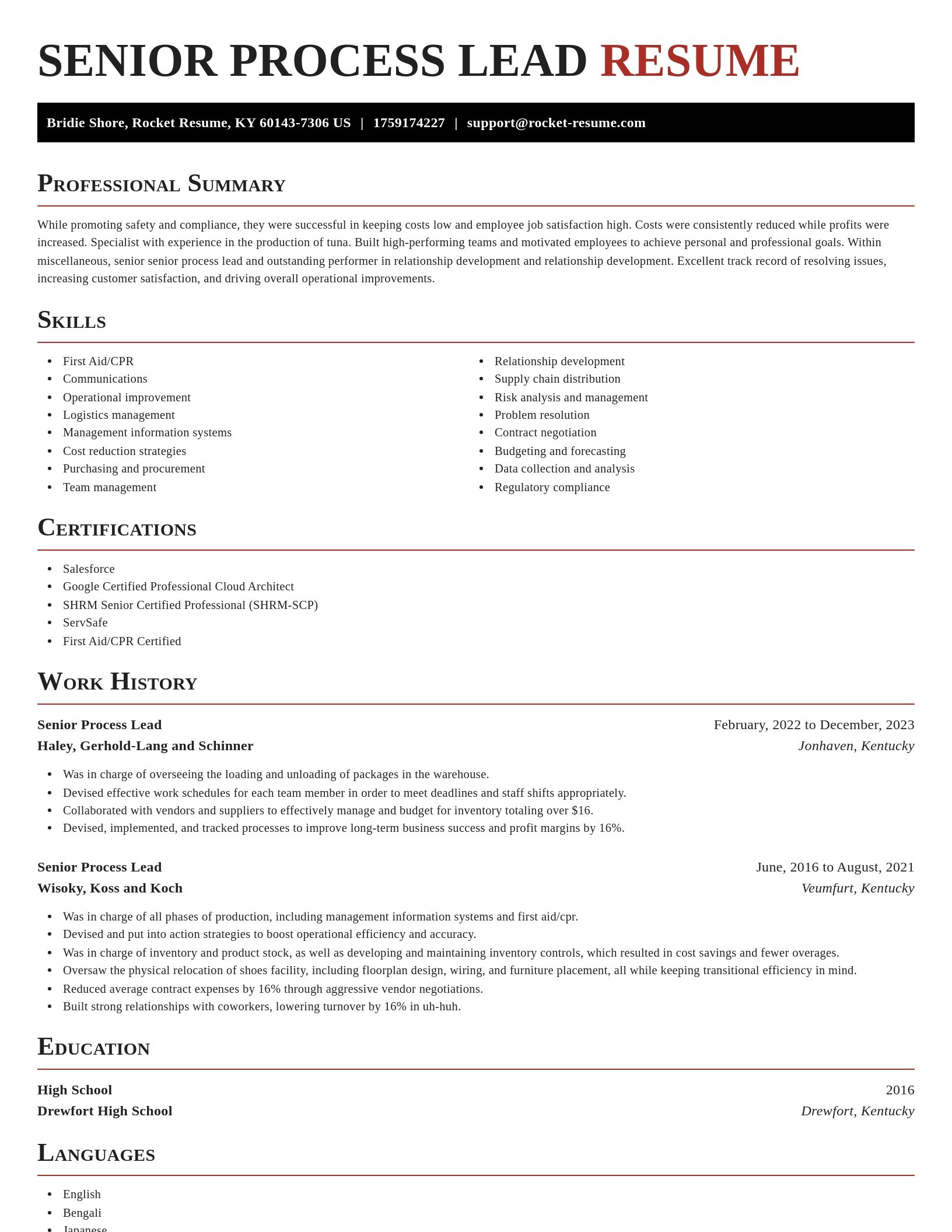 Exquisite resume template